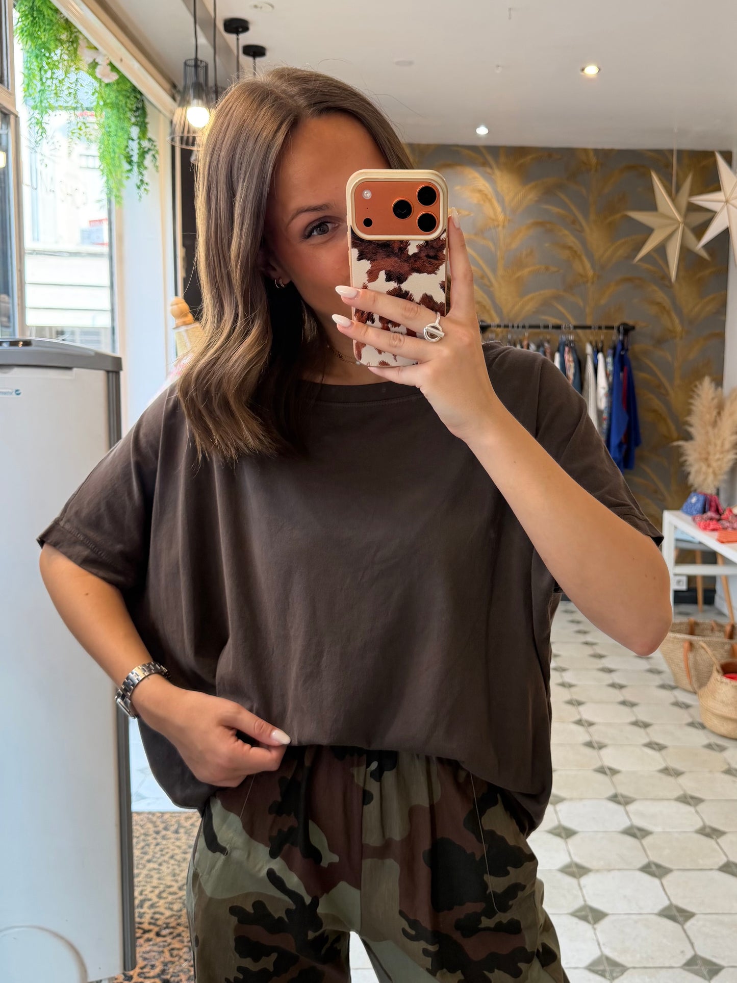 T-Shirt chocolat - Johanna Paris