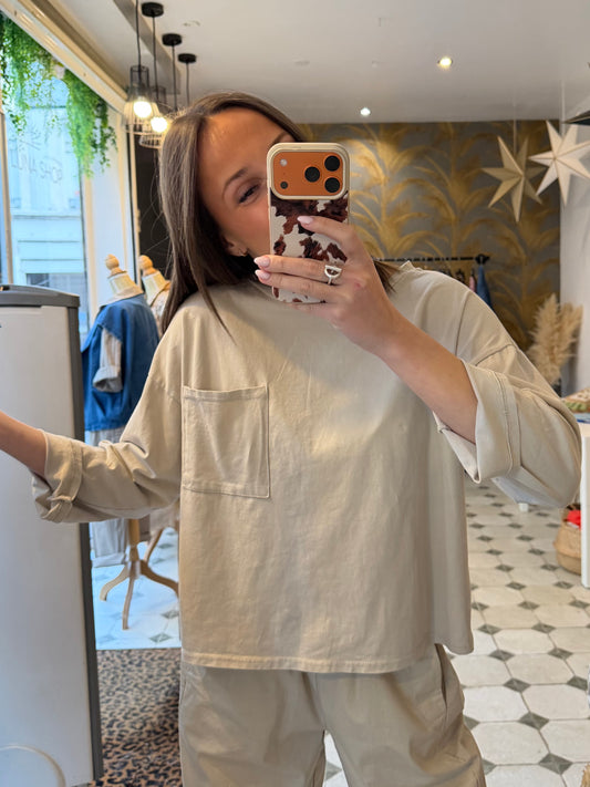 T-Shirt Nate beige - Johanna Paris