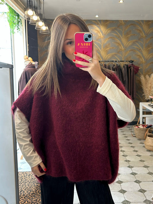 Pull Hugo bordeaux