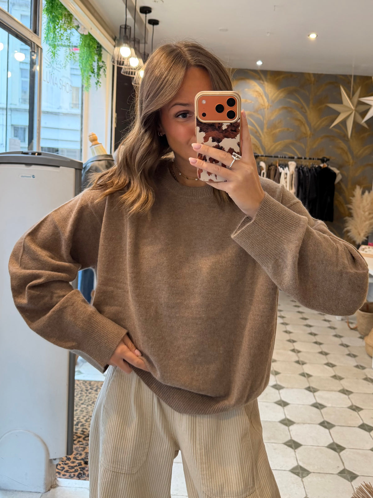 Pull en cachemire beige  - Johanna Paris