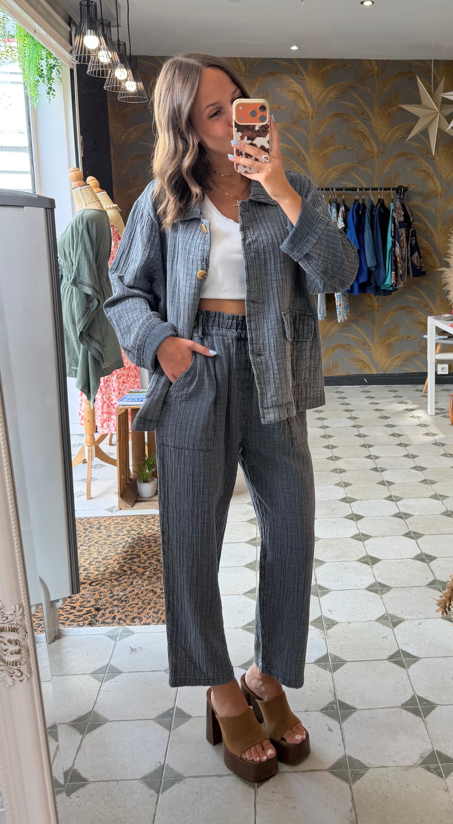 Pantalon Hazel gris - Johanna Paris