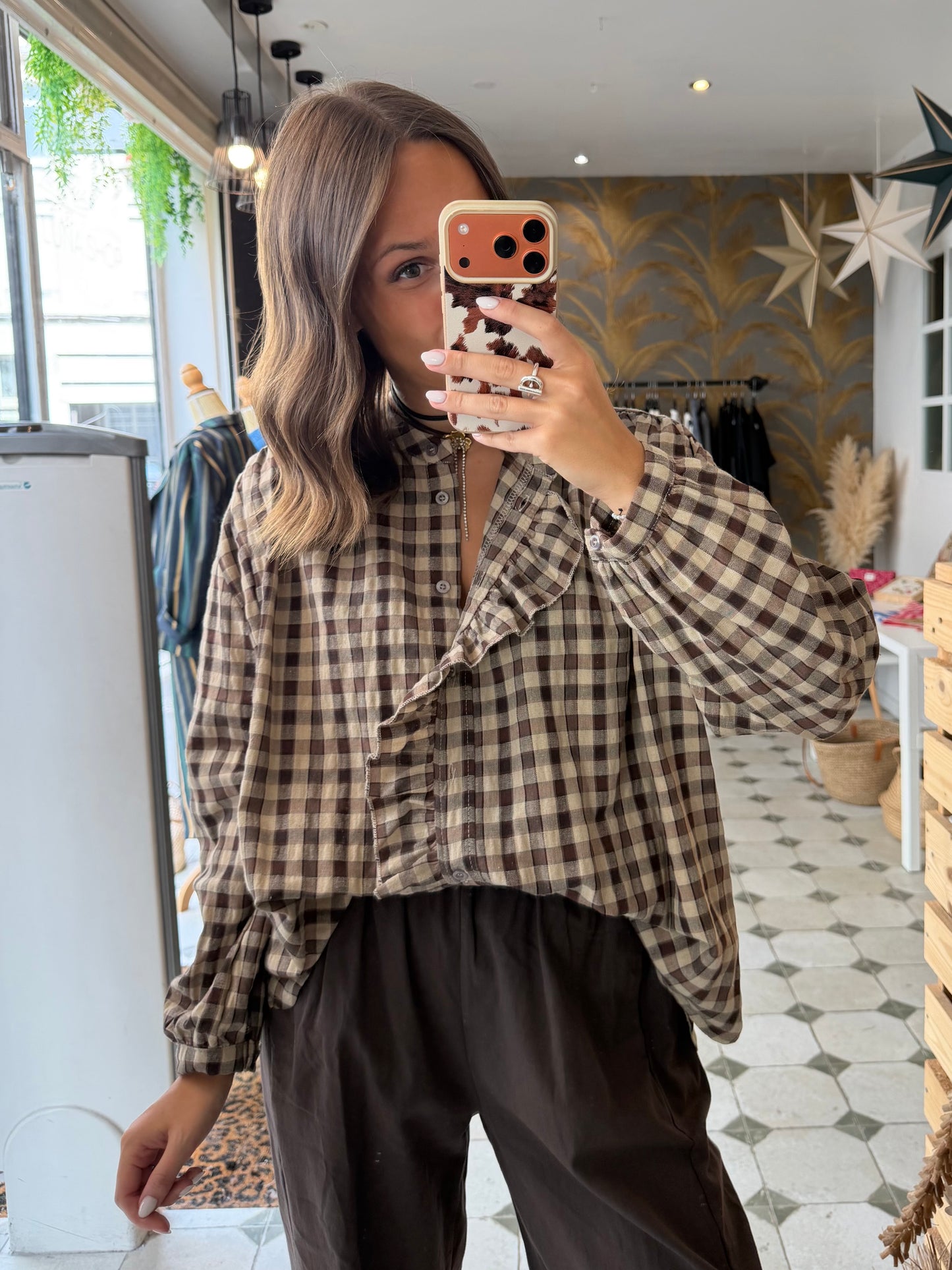 Chemise Vania chocolat - Johanna Paris