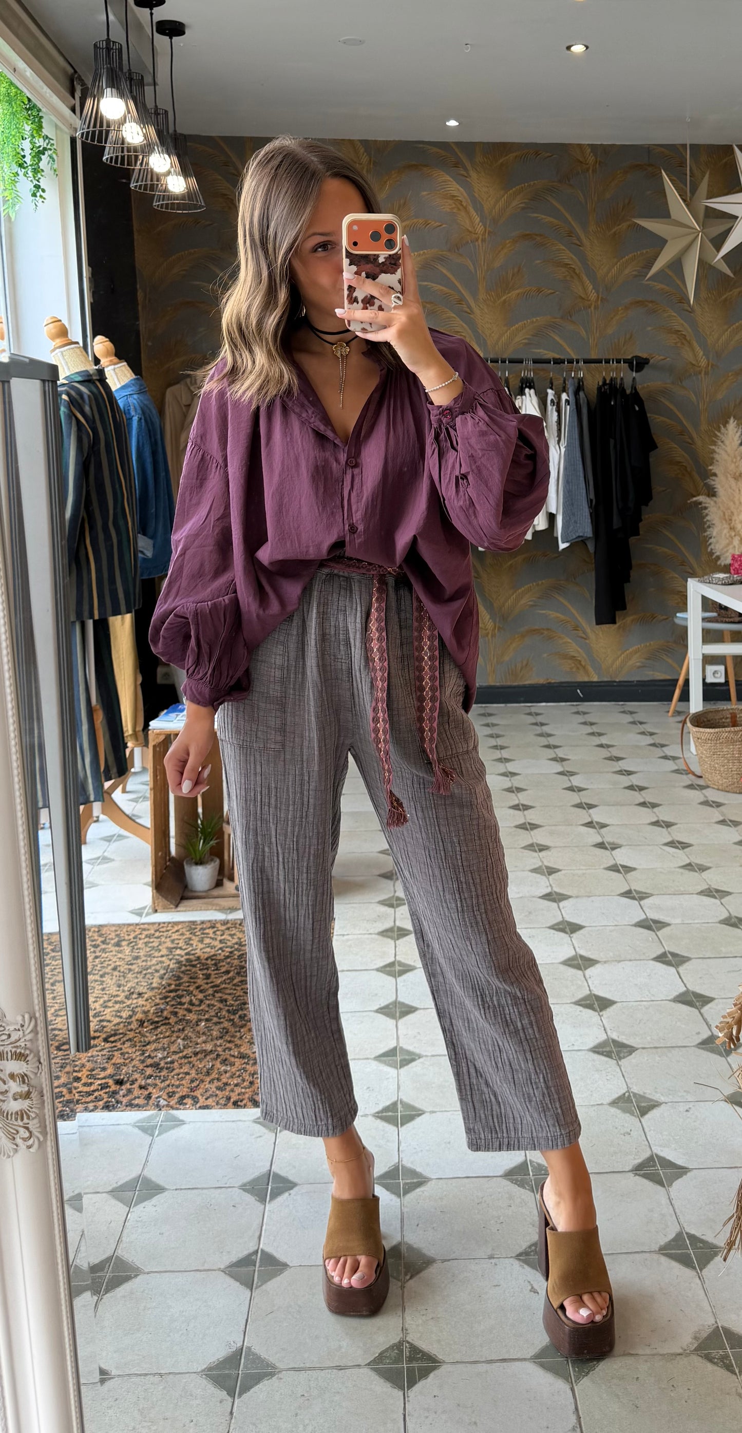 Pantalon Hazel gris clair - Johanna Paris