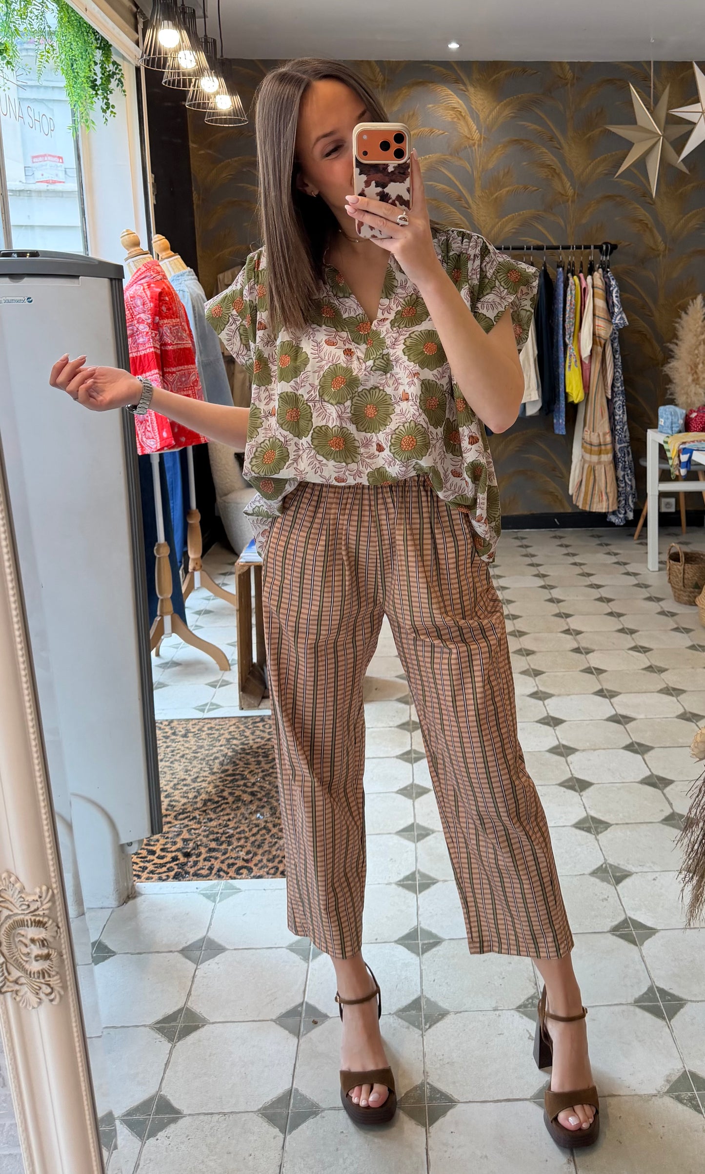 Pantalon magique Zoé vert - Johanna Paris
