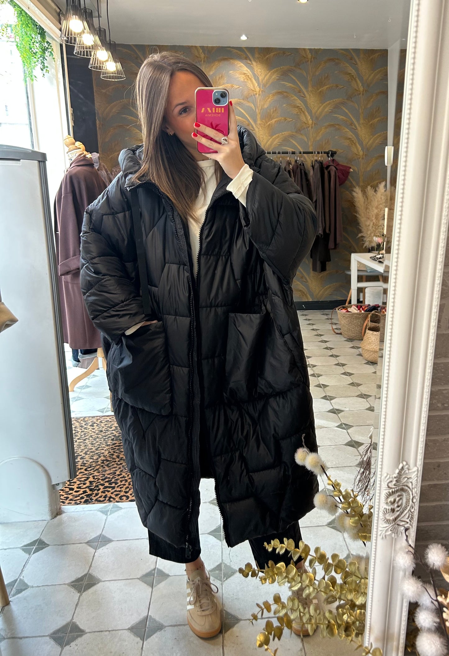 Doudoune Monica oversize noire - Johanna Paris