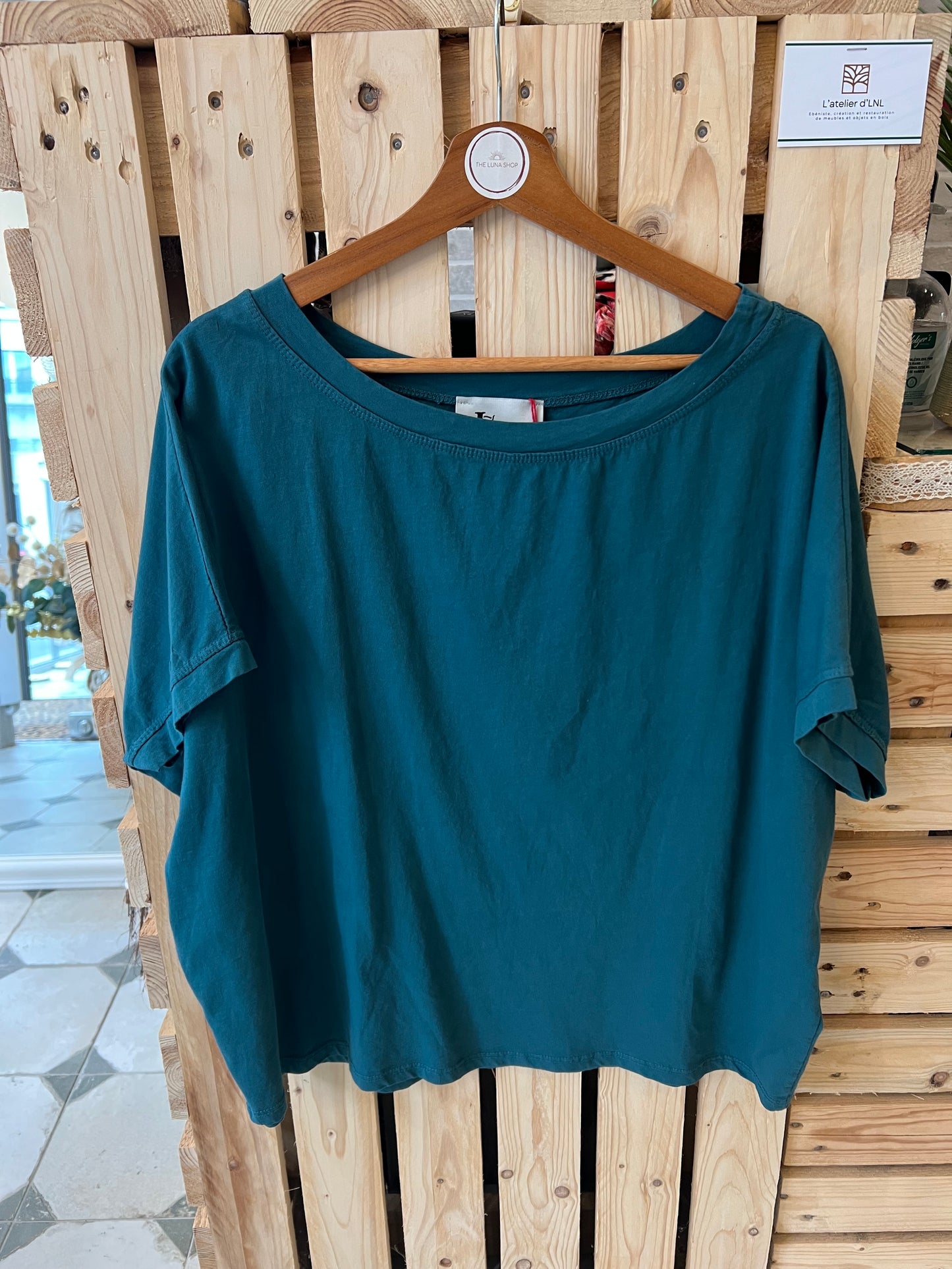 T-Shirt bleu canard - Johanna Paris