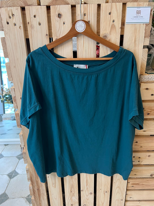 T-Shirt bleu canard - Johanna Paris