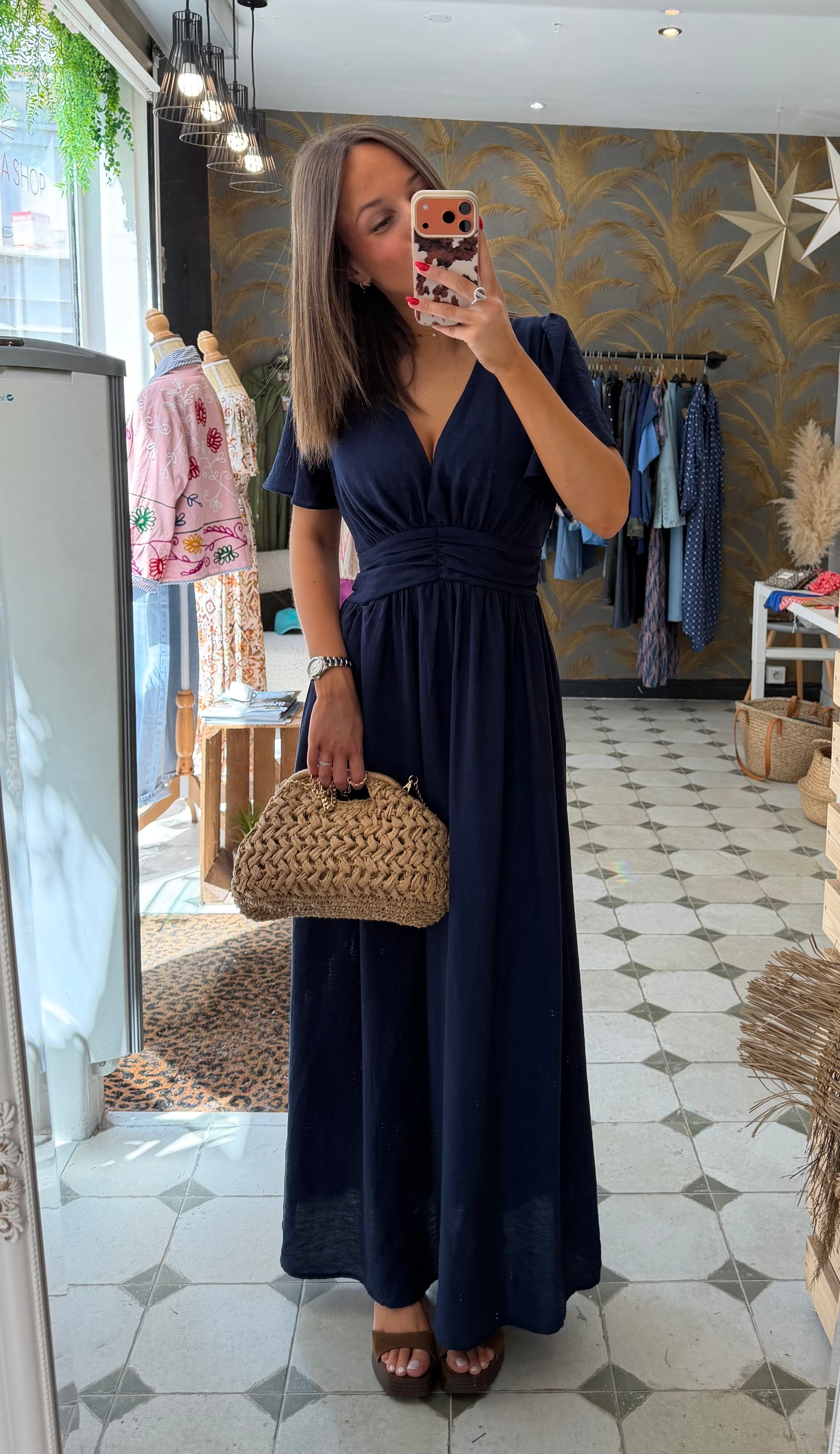 Robe Diane bleu marine