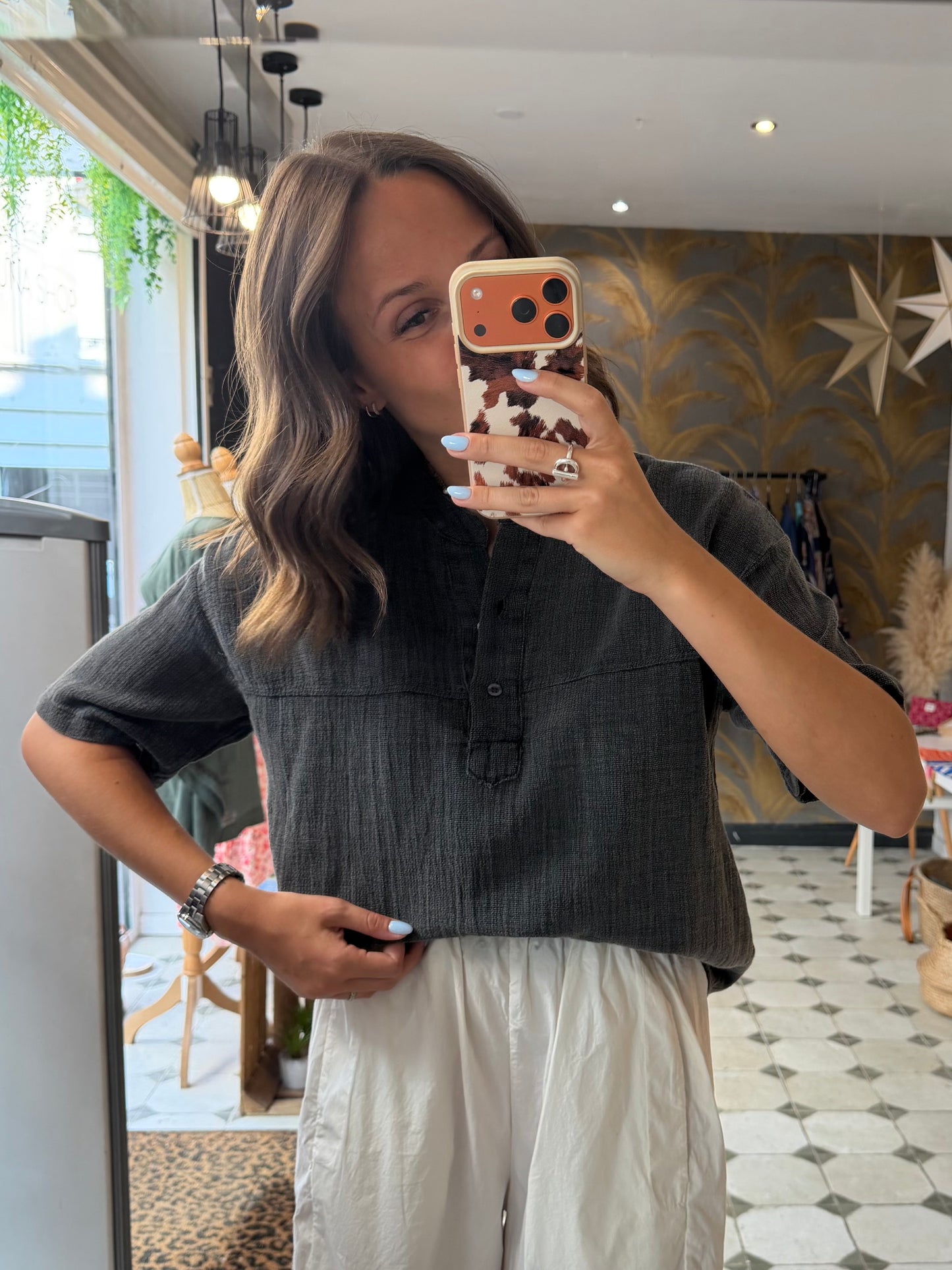 Blouse grise - Johanna Paris