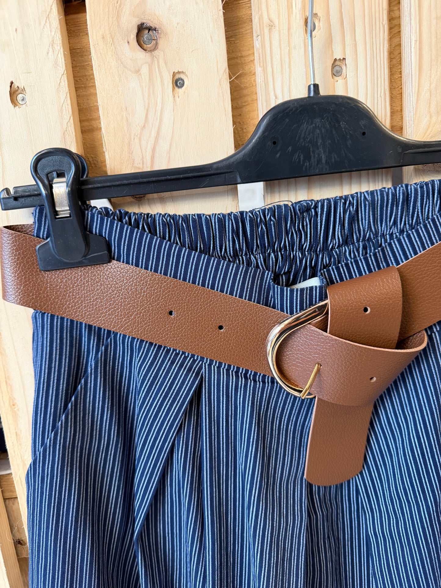 Jupe longue Marlène avec des rayures - Johanna Paris