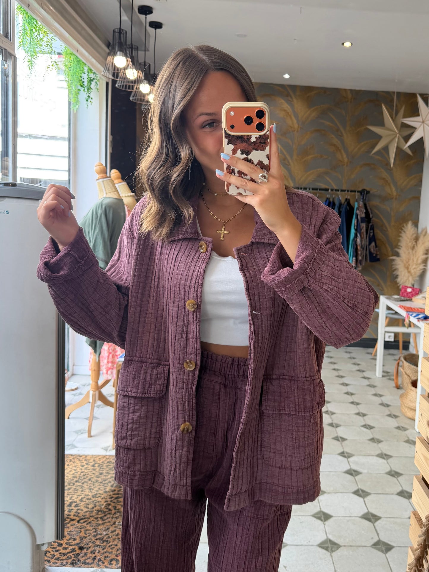 Veste Hazel prune - Johanna Paris