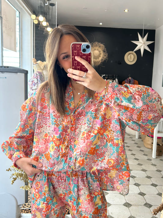 Chemise Liberty rose - Johanna Paris