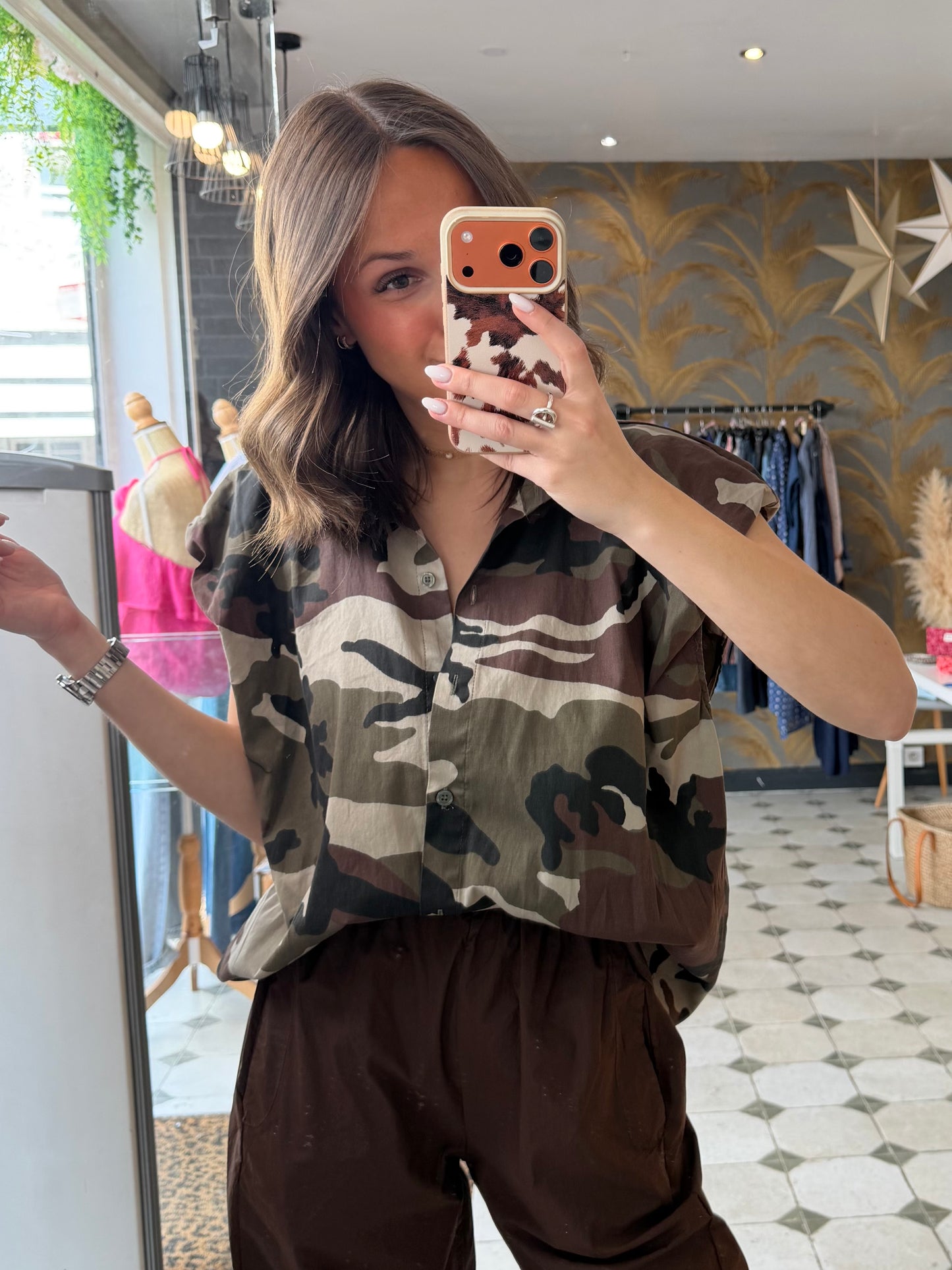 Chemise militaire avec épaulettes - Johanna Paris