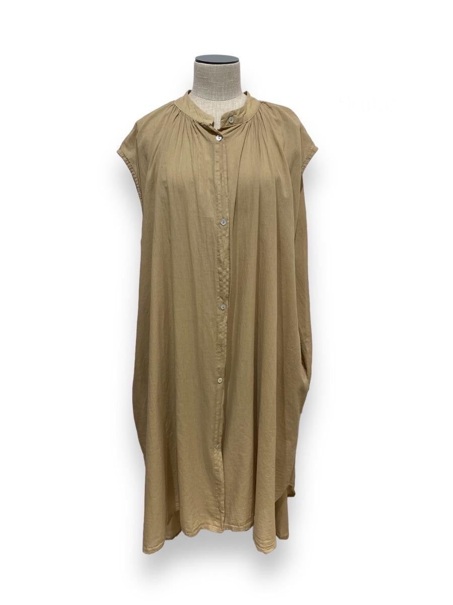 Robe chemise oversize sans manches