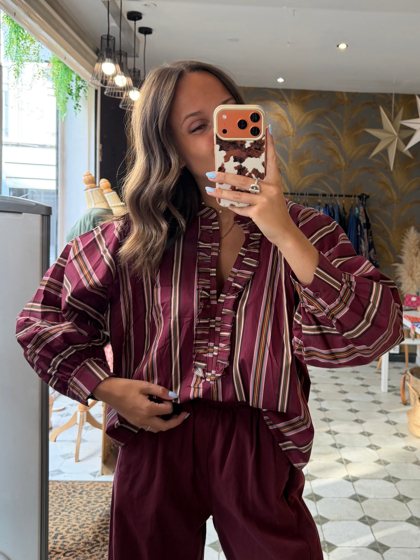 Blouse Aria bordeaux - Johanna Paris