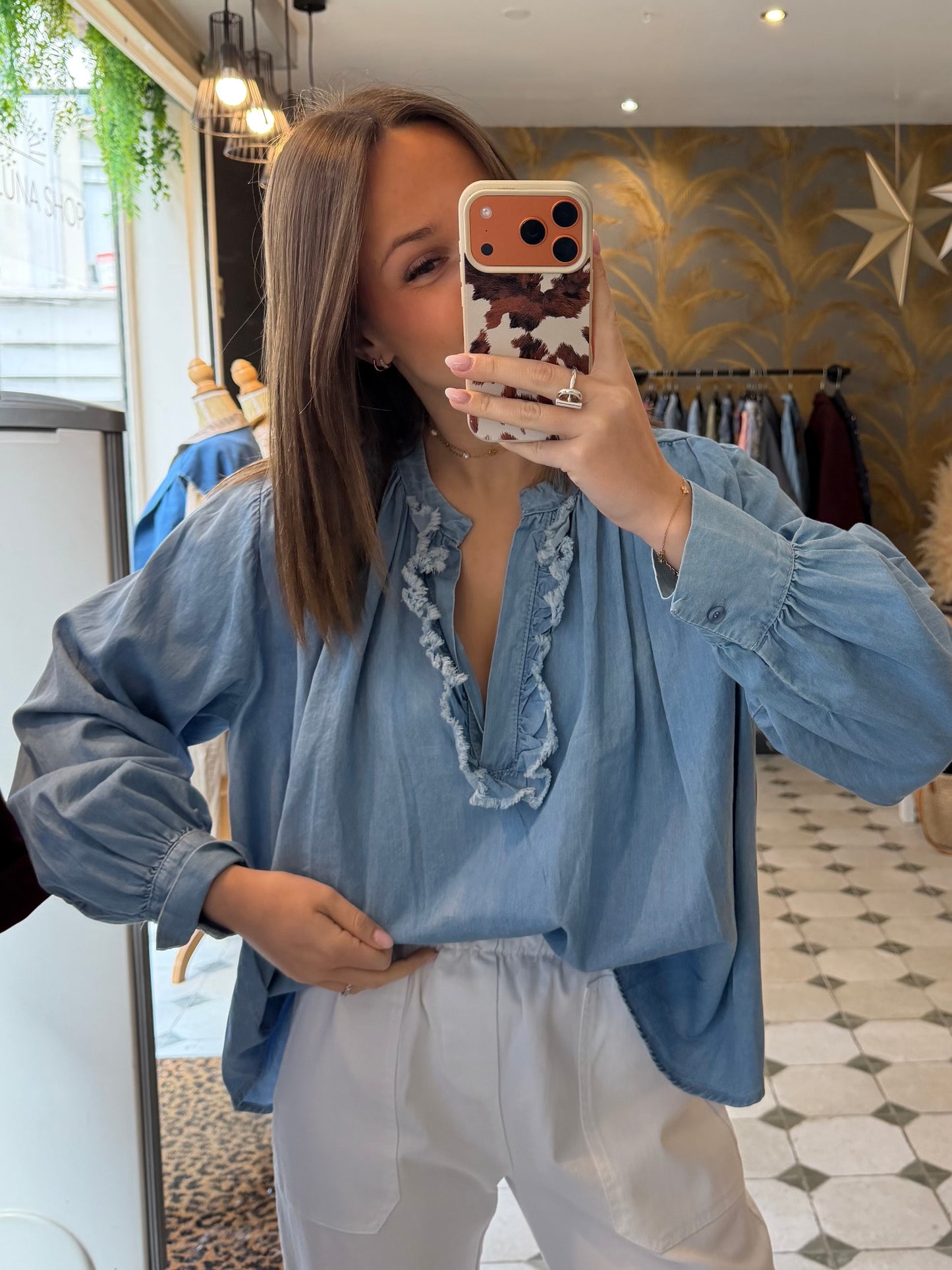 Blouse Aria en jean - Johanna Paris