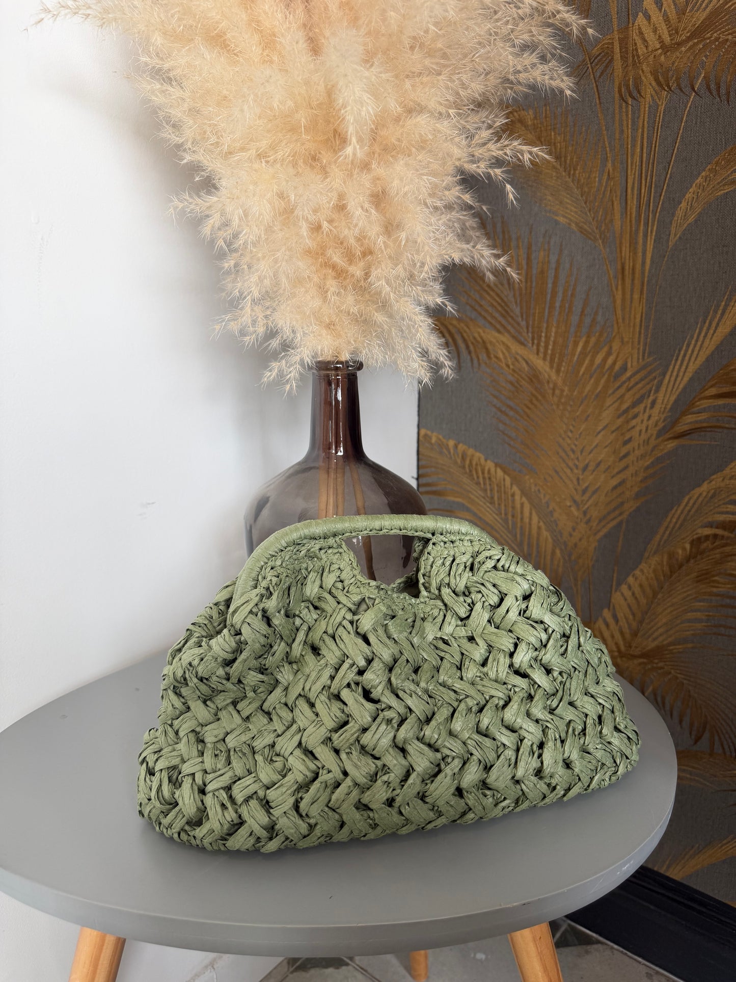 Pochette en raphia