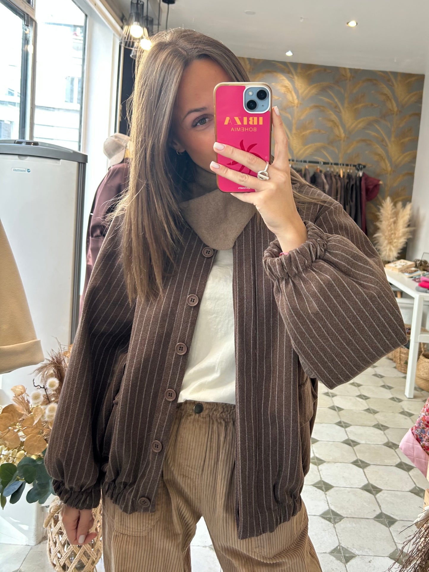 Veste Jorah chocolat - Johanna Paris