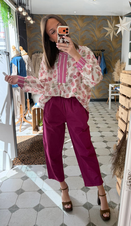 Pantalon Magique framboise - Johanna Paris