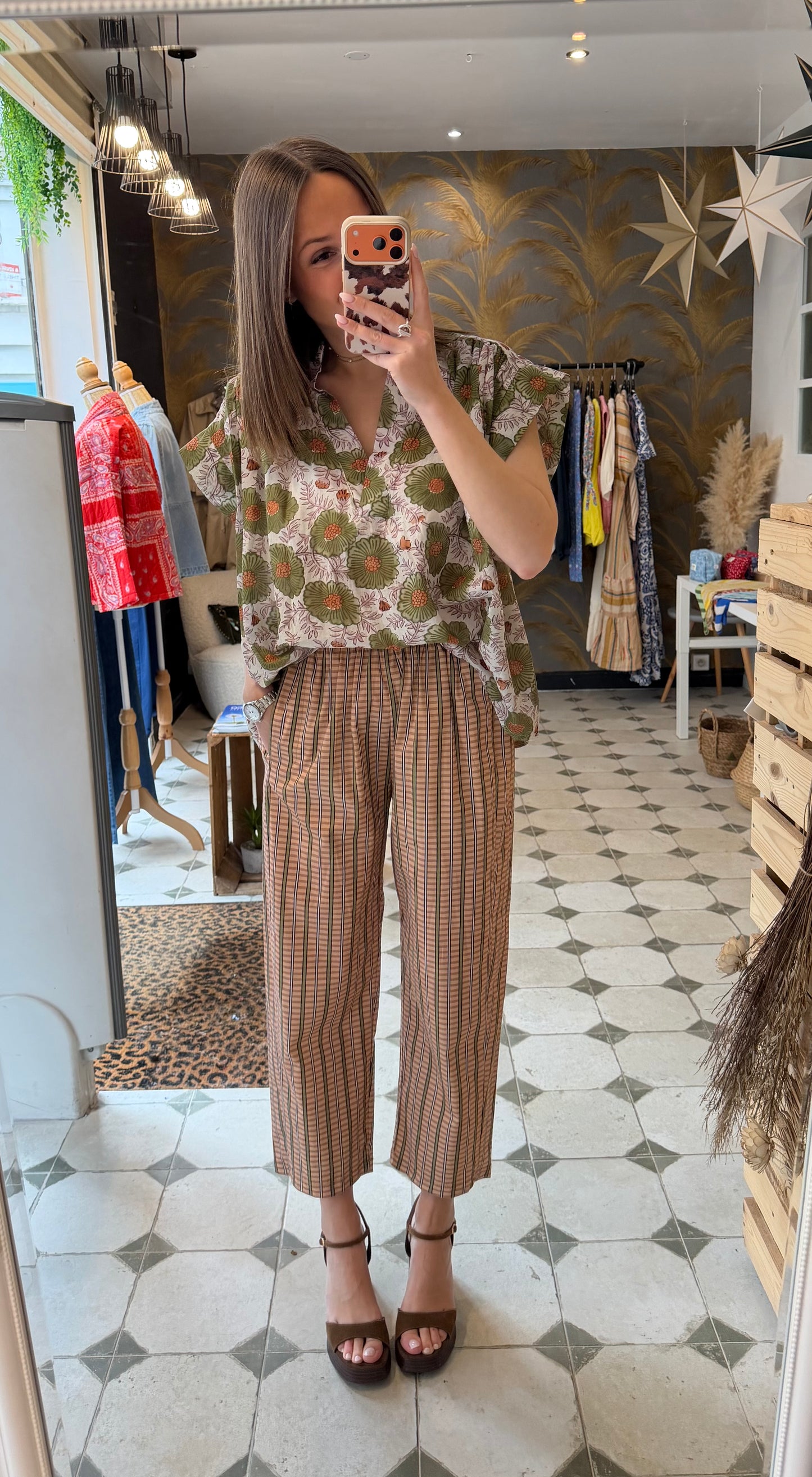 Pantalon magique Zoé vert - Johanna Paris