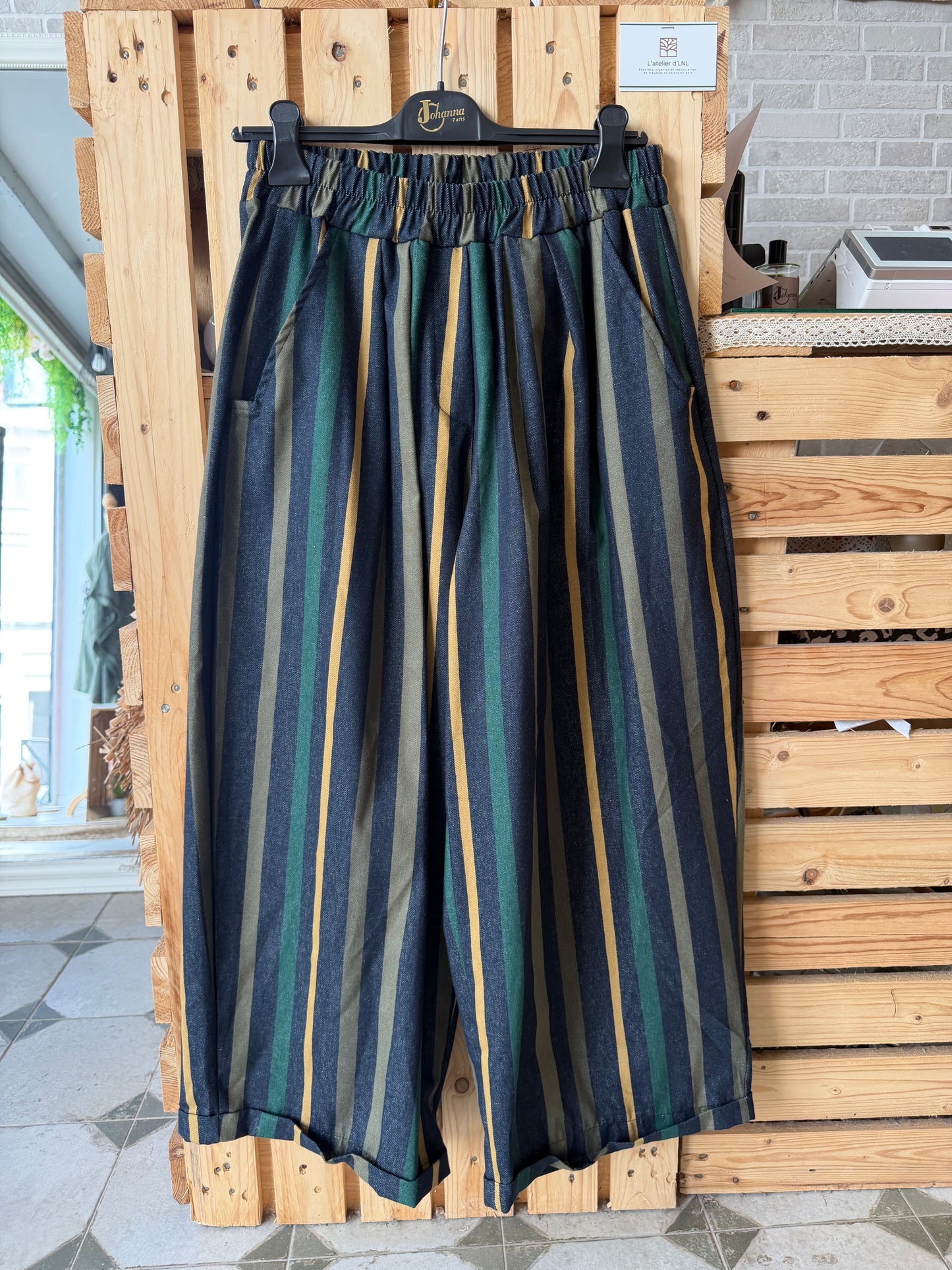 Pantalon Magique 2 Alba kaki  - Johanna Paris