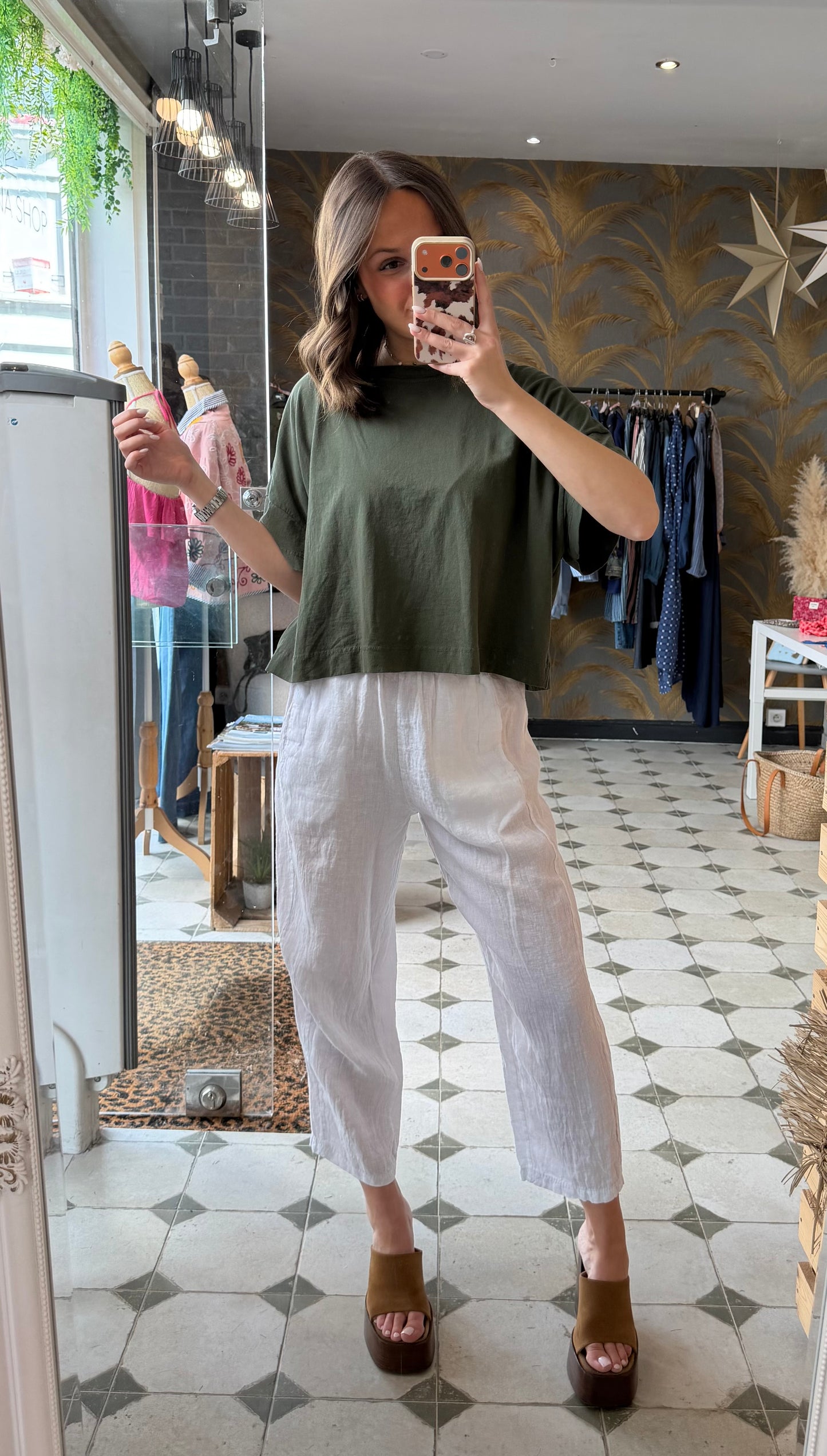 Pantalon Magique en lin blanc  - Johanna Paris