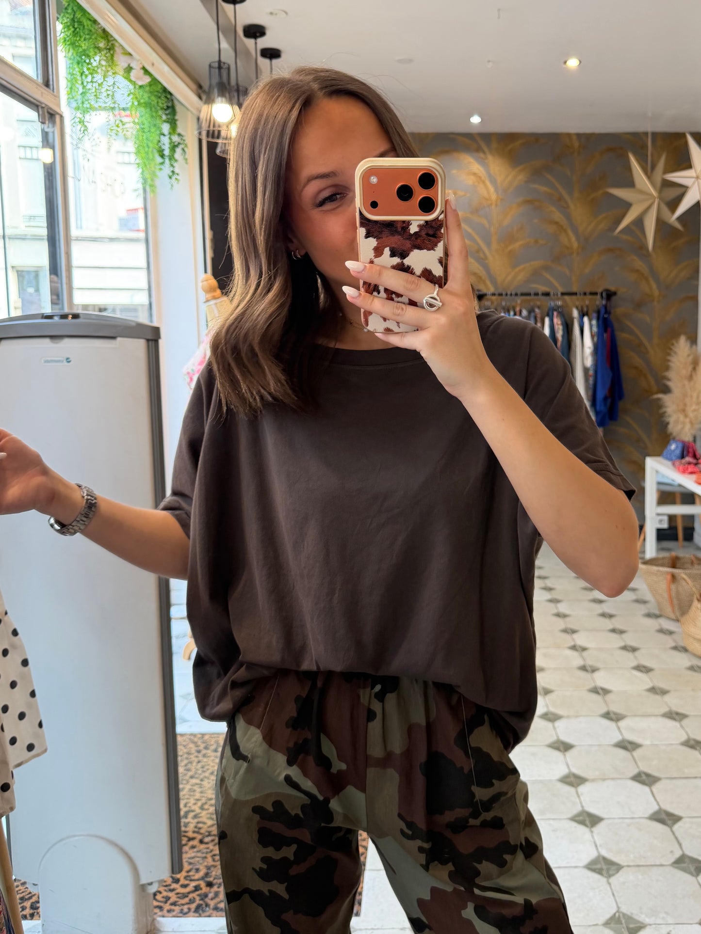 T-Shirt chocolat - Johanna Paris