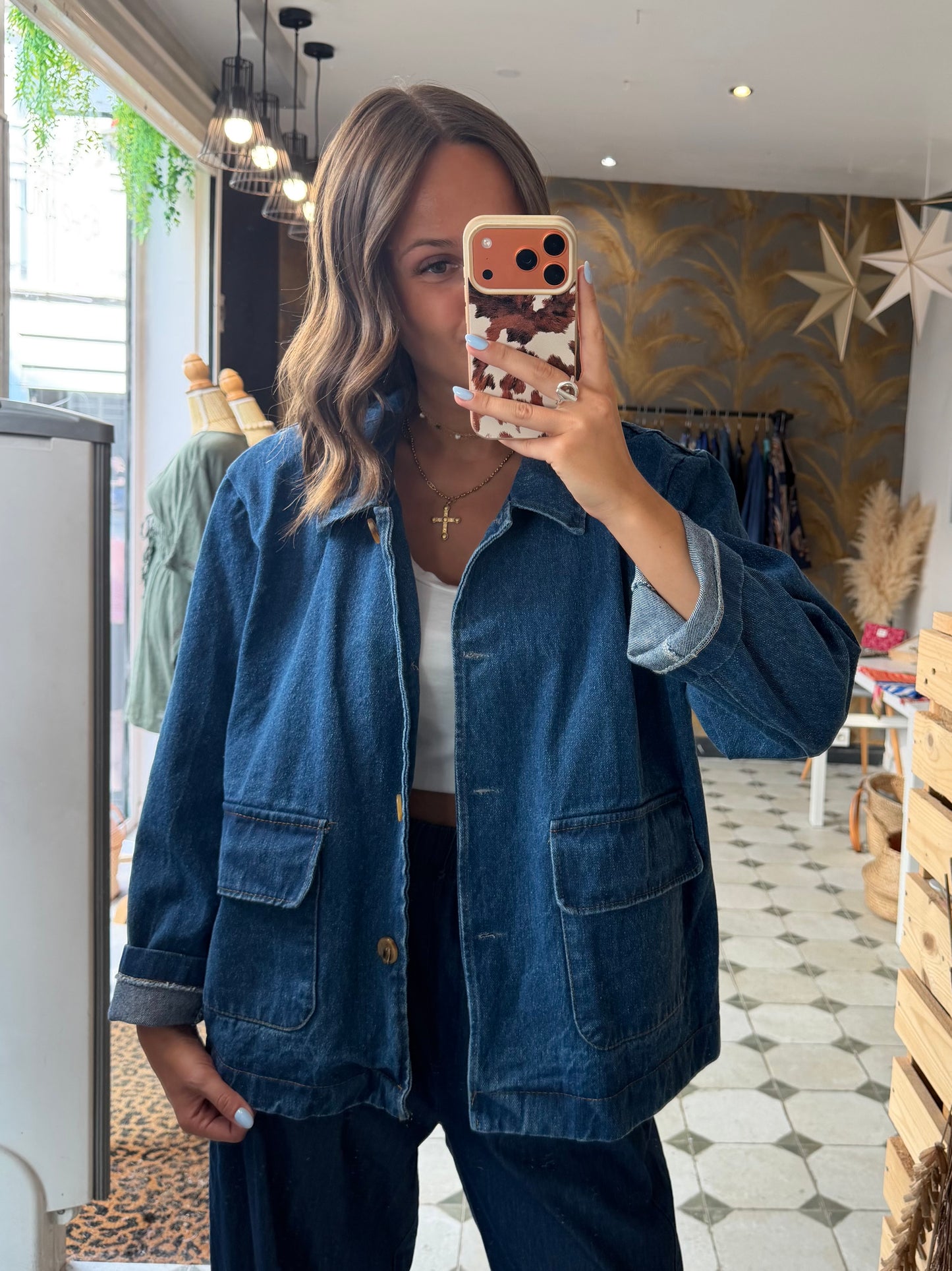 Veste en jean avec des poches - Johanna Paris