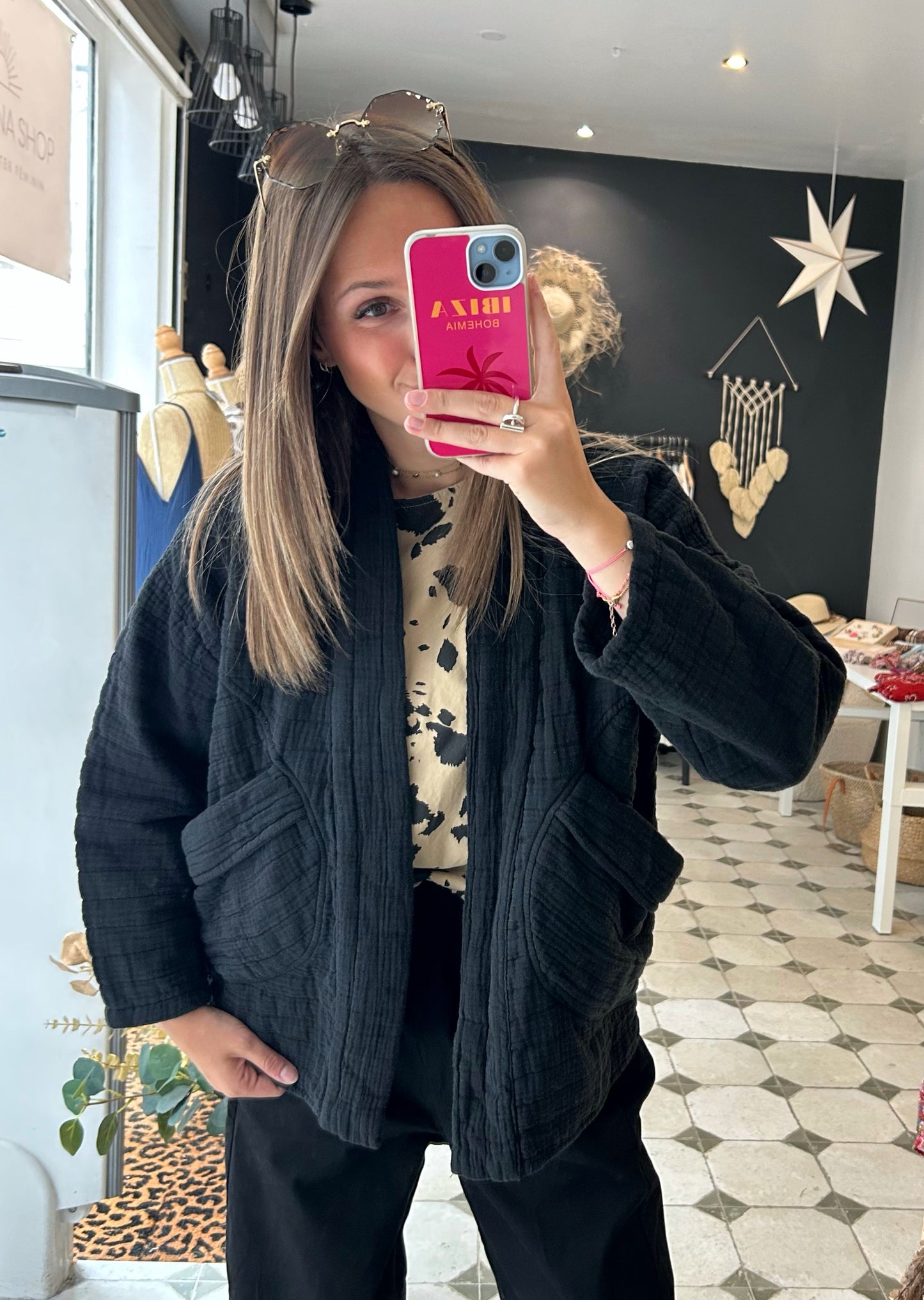 Veste matelassée noire - Johanna Paris