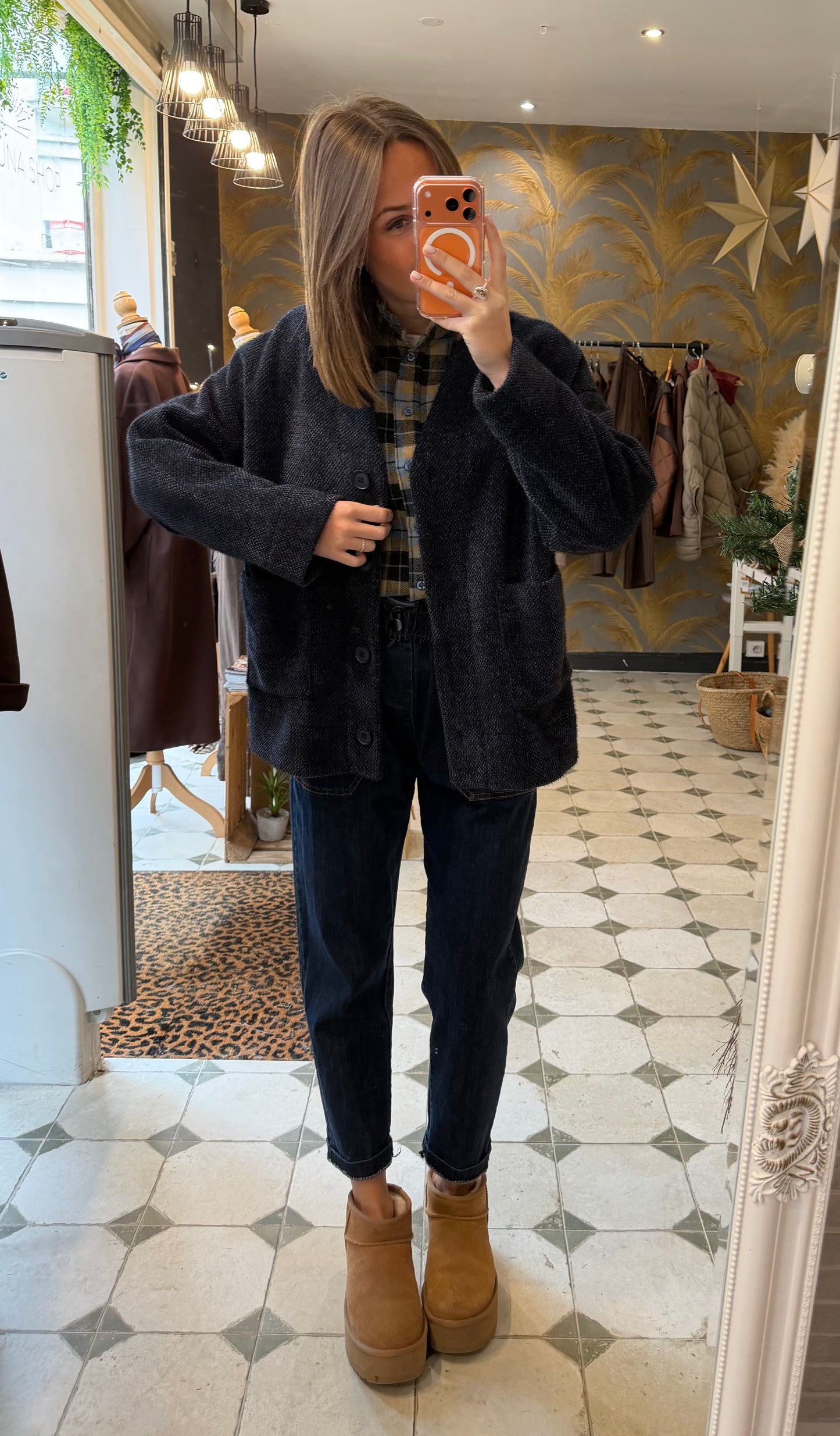 Veste Ludivine bleu marine - Johanna Paris