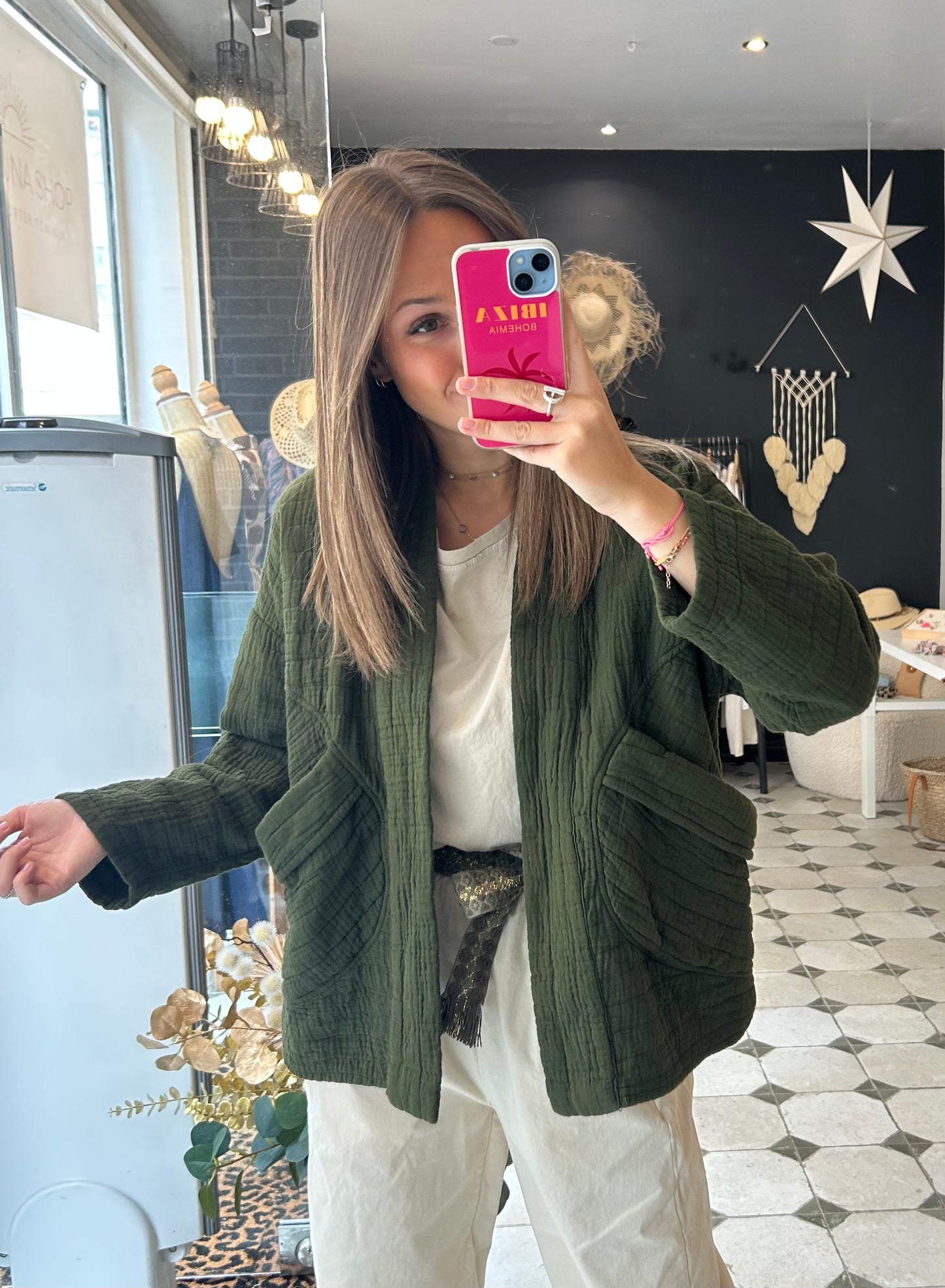 Veste matelassée kaki - Johanna Paris