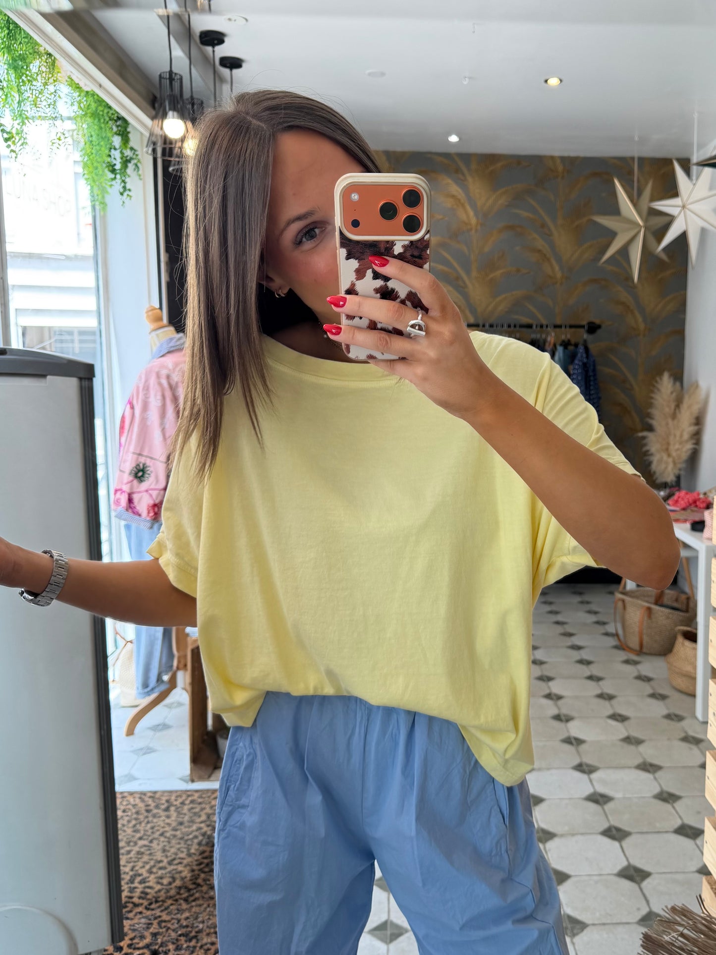 T-Shirt jaune pâle - Johanna Paris