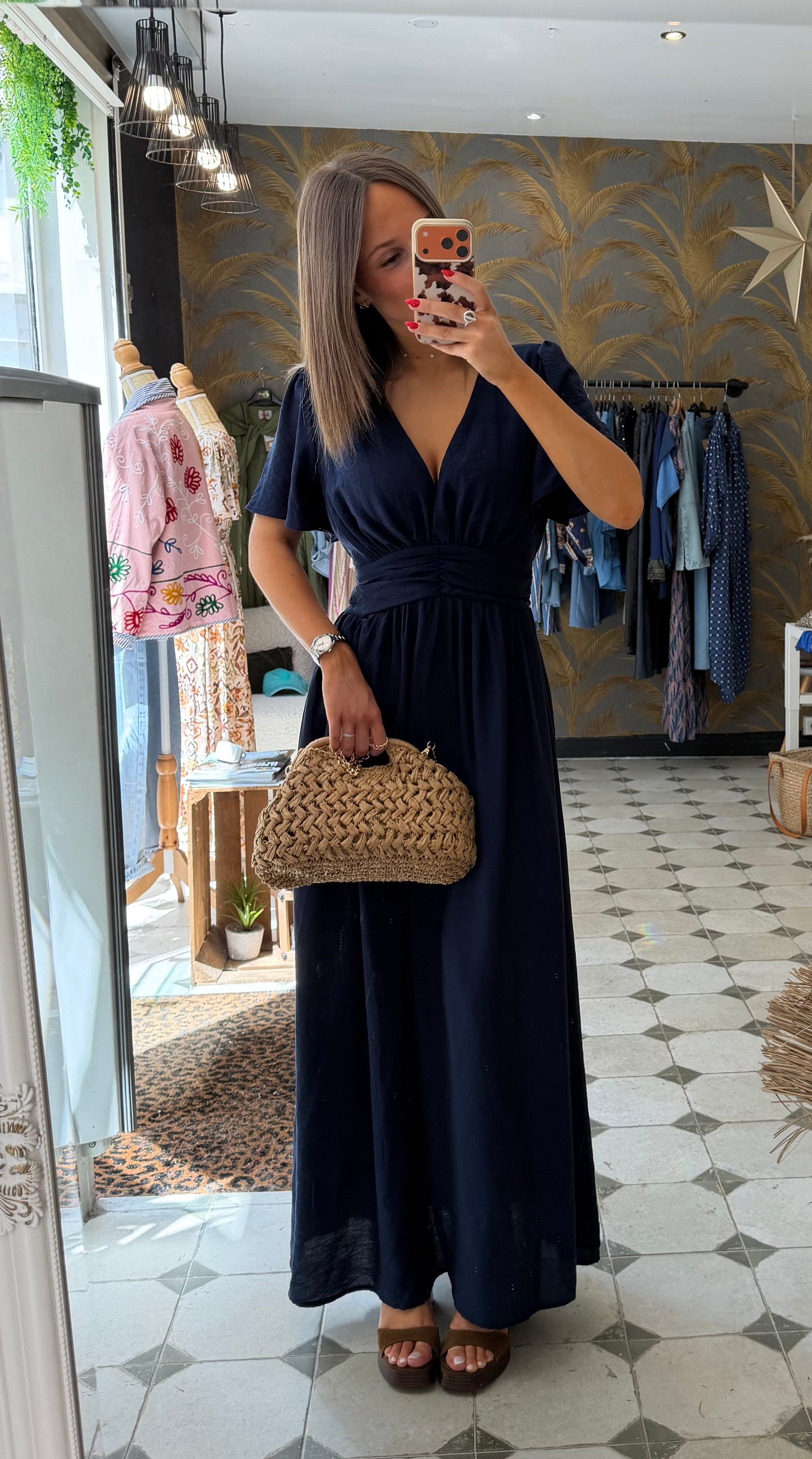 Robe Diane bleu marine