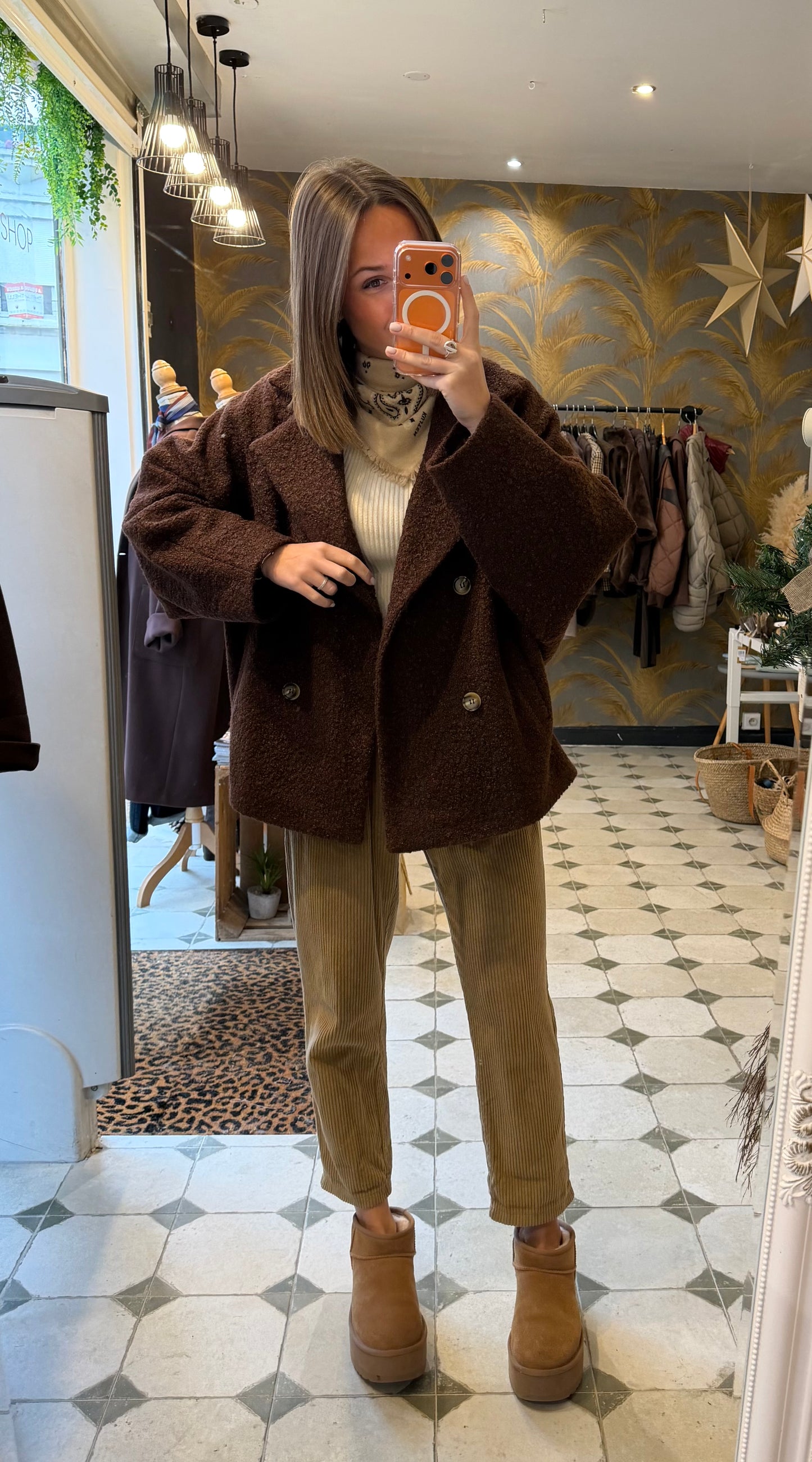 Caban Ambre chocolat