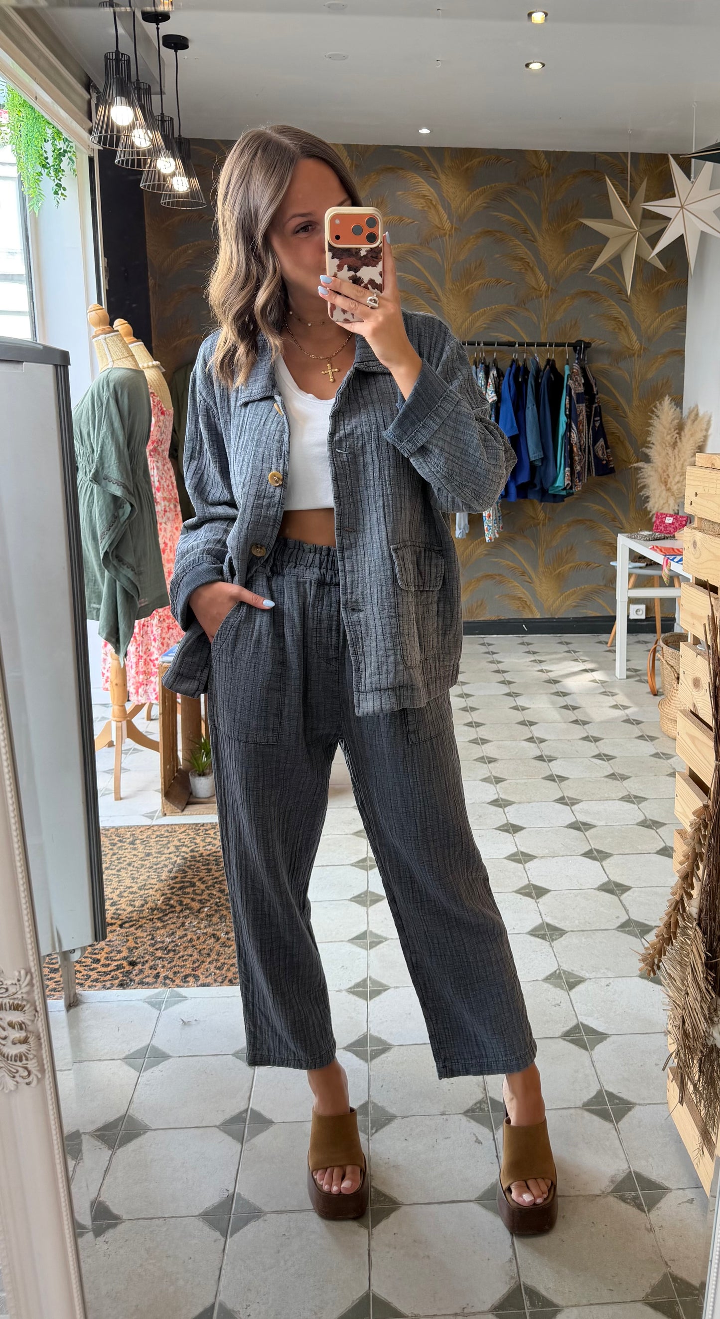 Pantalon Hazel gris - Johanna Paris