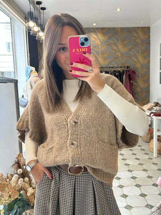 Gilet Jamie beige - Johanna Paris