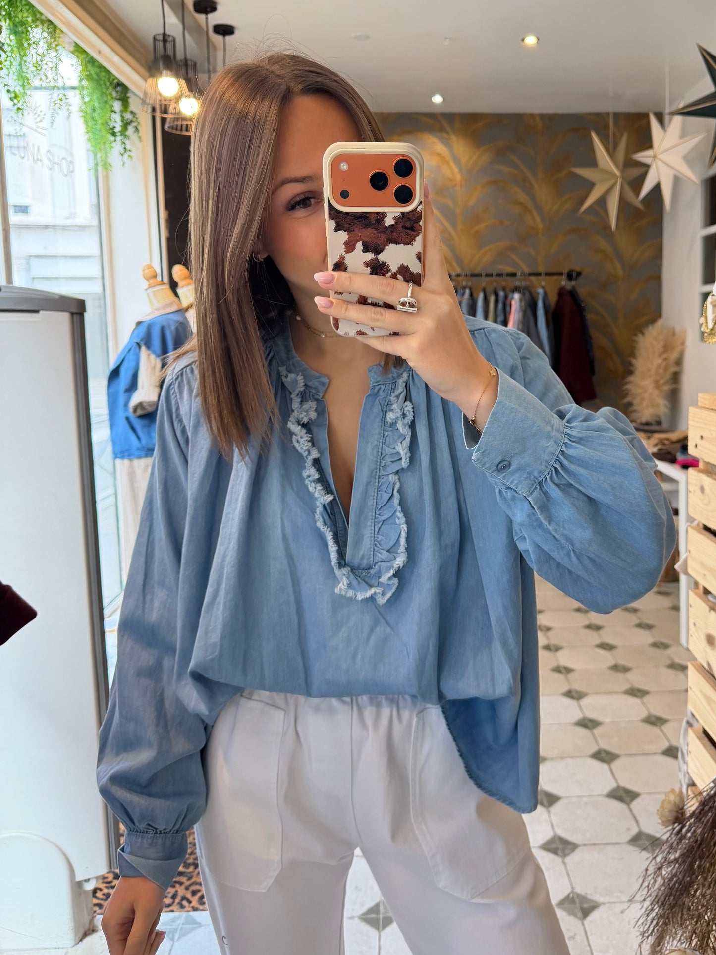 Blouse Aria en jean - Johanna Paris