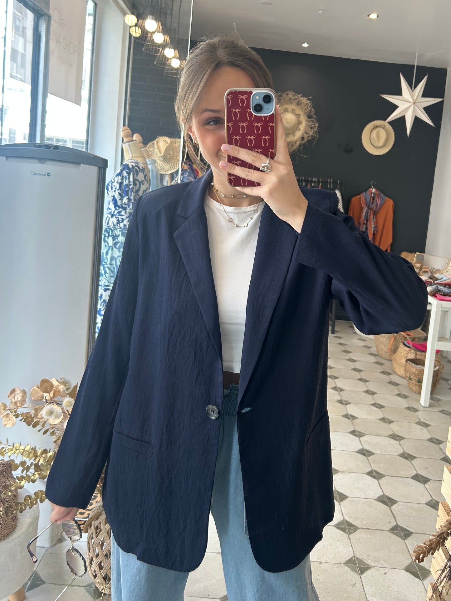 Blazer Clémence bleu marine