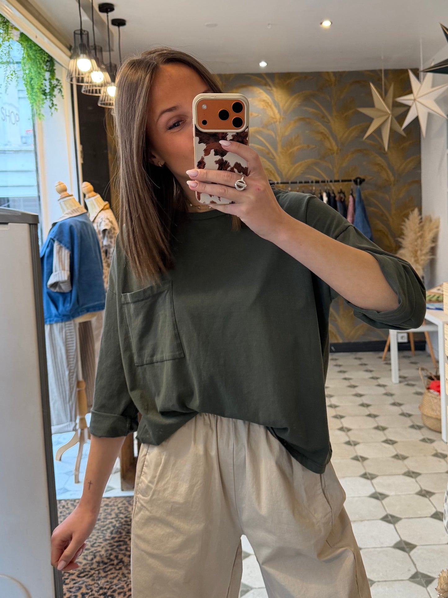 T-Shirt Nate kaki - Johanna Paris