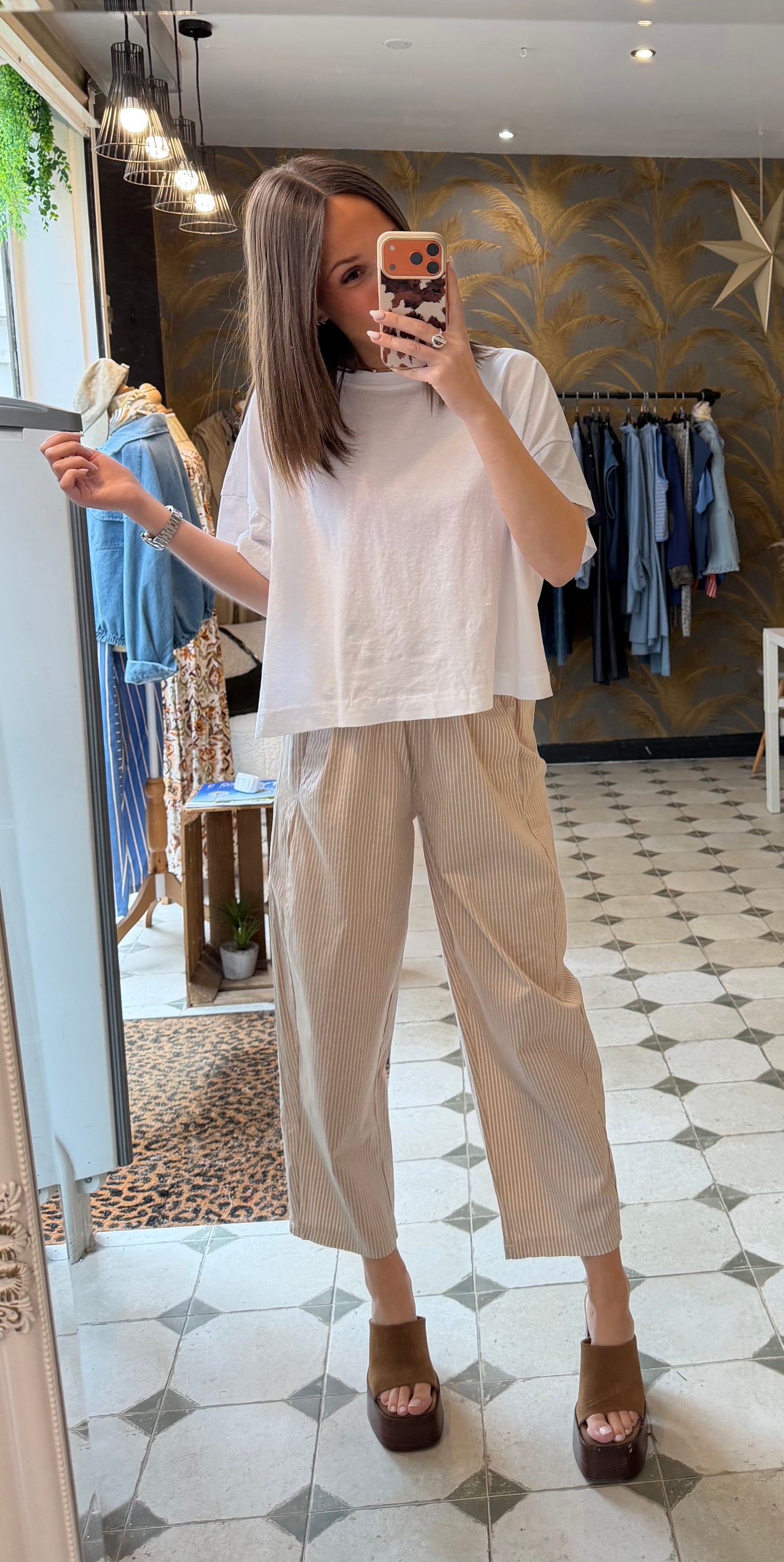 T-Shirt col rond blanc - Johanna Paris