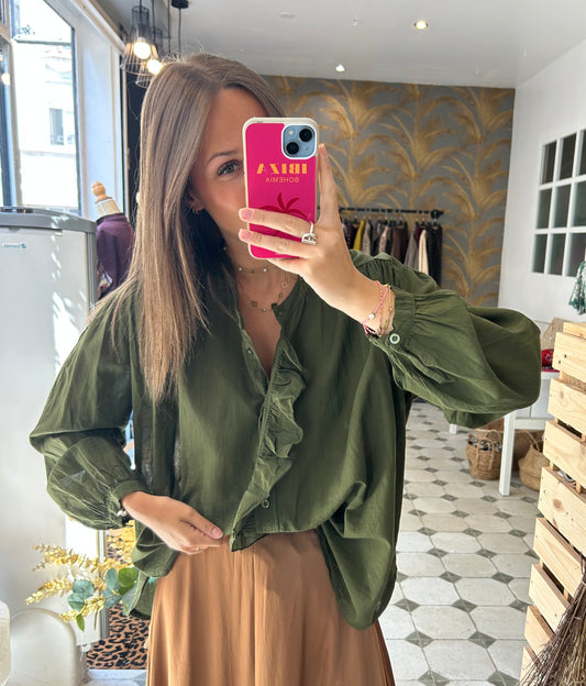 Chemise Soline kaki - Johanna Paris