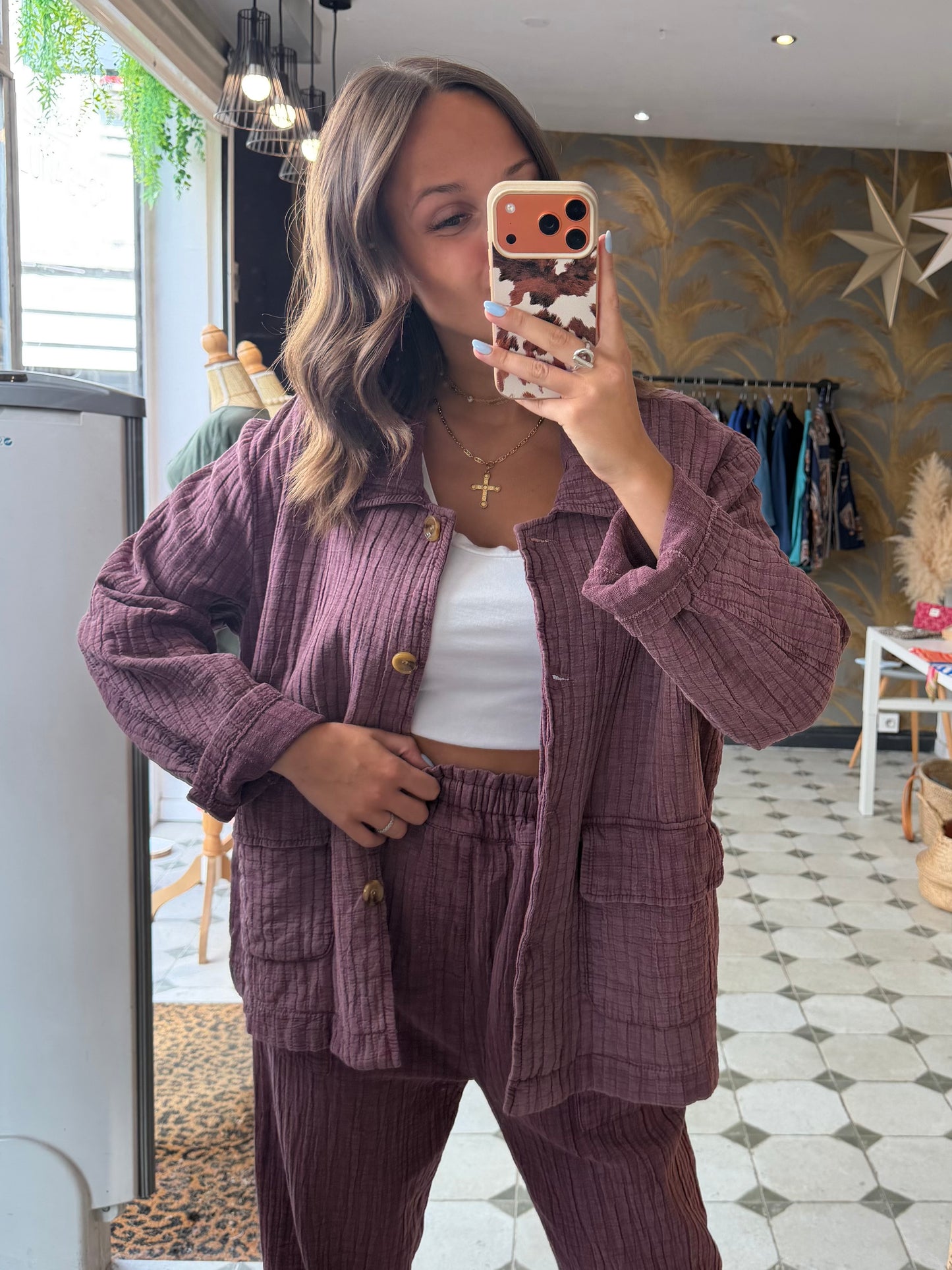 Veste Hazel prune - Johanna Paris