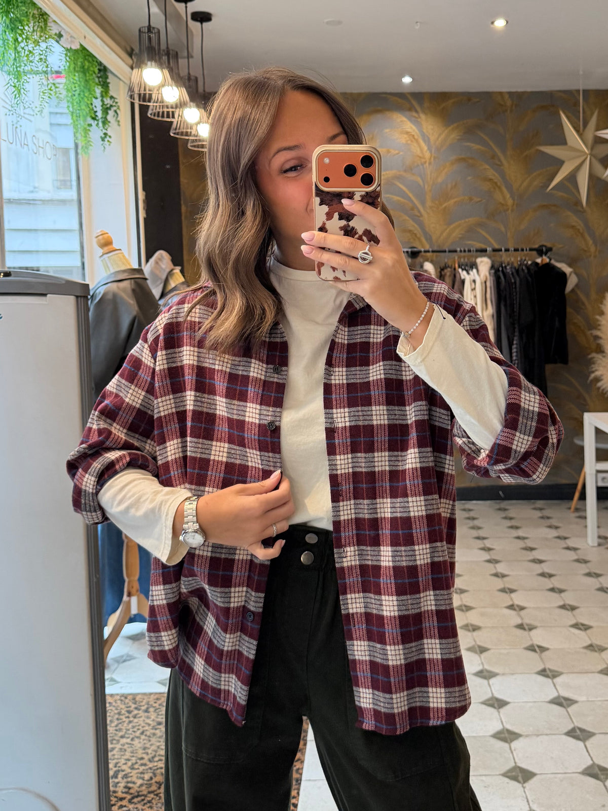 Chemise Hollis bordeaux - Johanna Paris