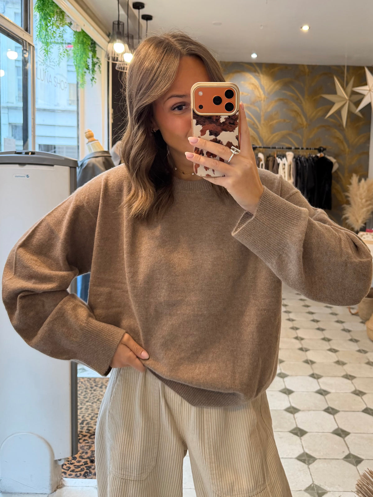 Pull en cachemire beige  - Johanna Paris