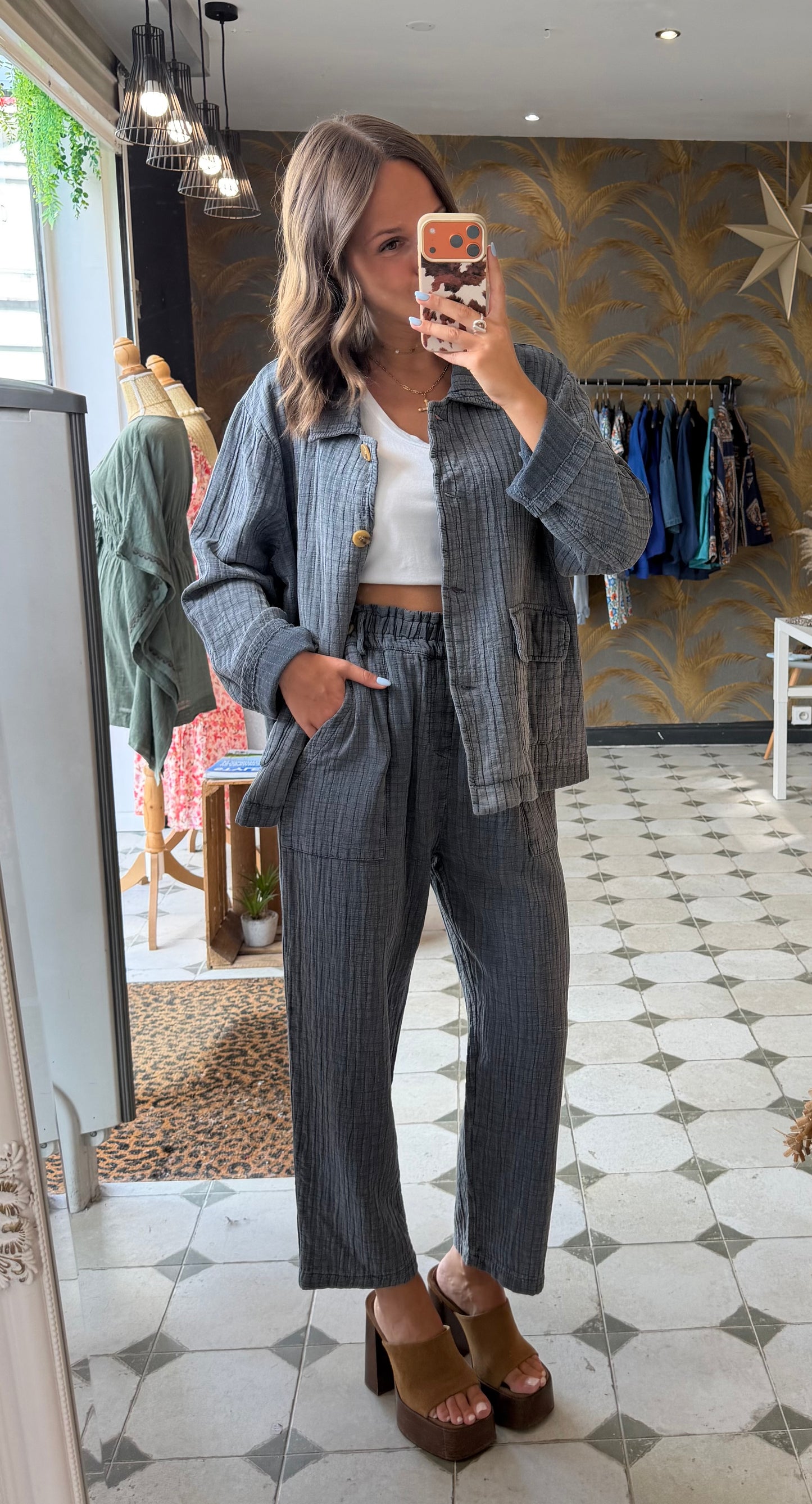 Pantalon Hazel gris - Johanna Paris