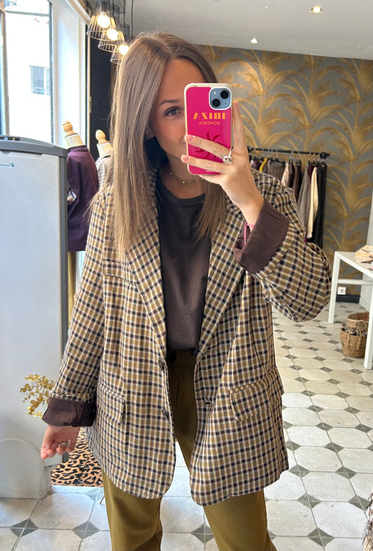 Blazer à carreaux - Johanna Paris