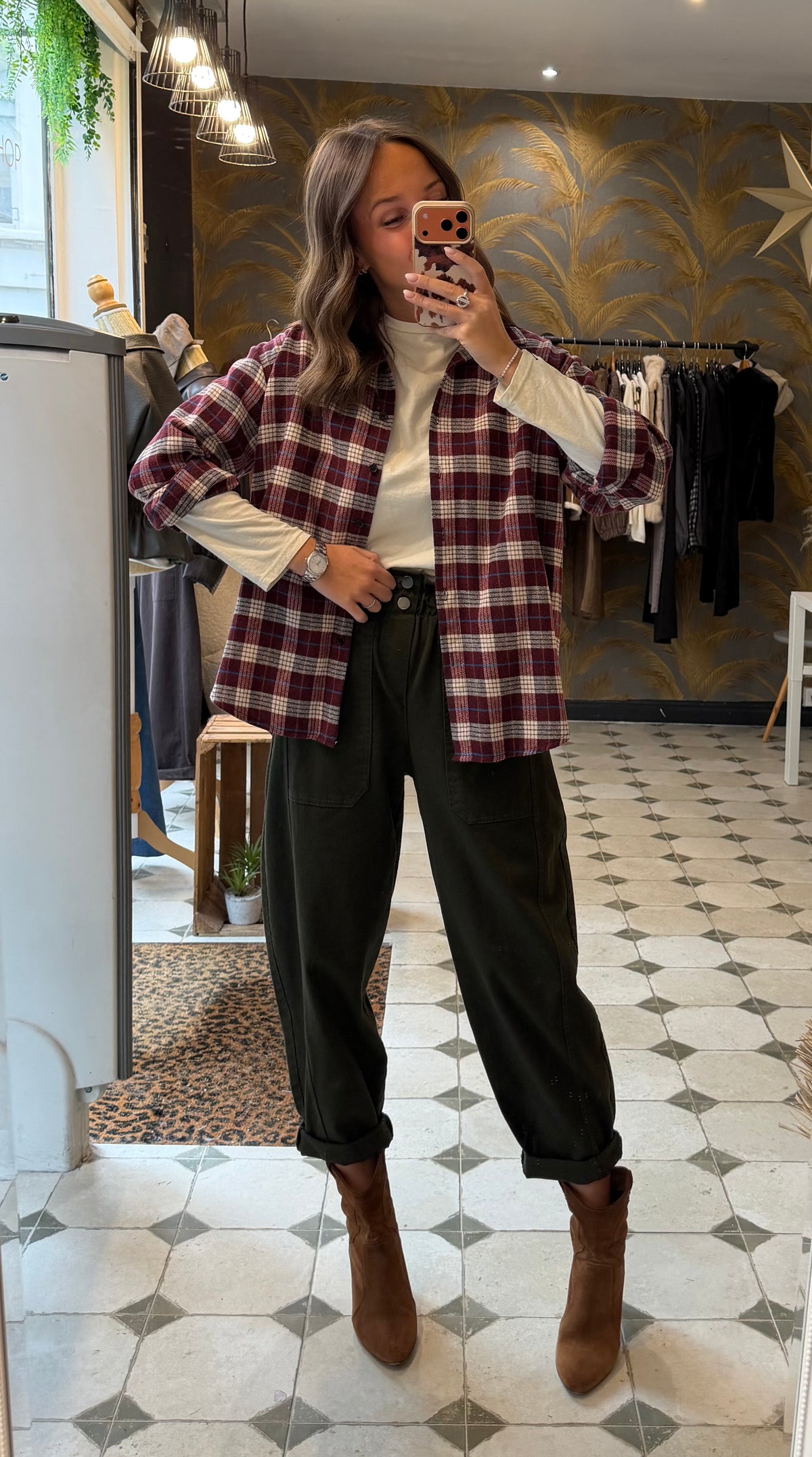 Chemise Hollis bordeaux - Johanna Paris