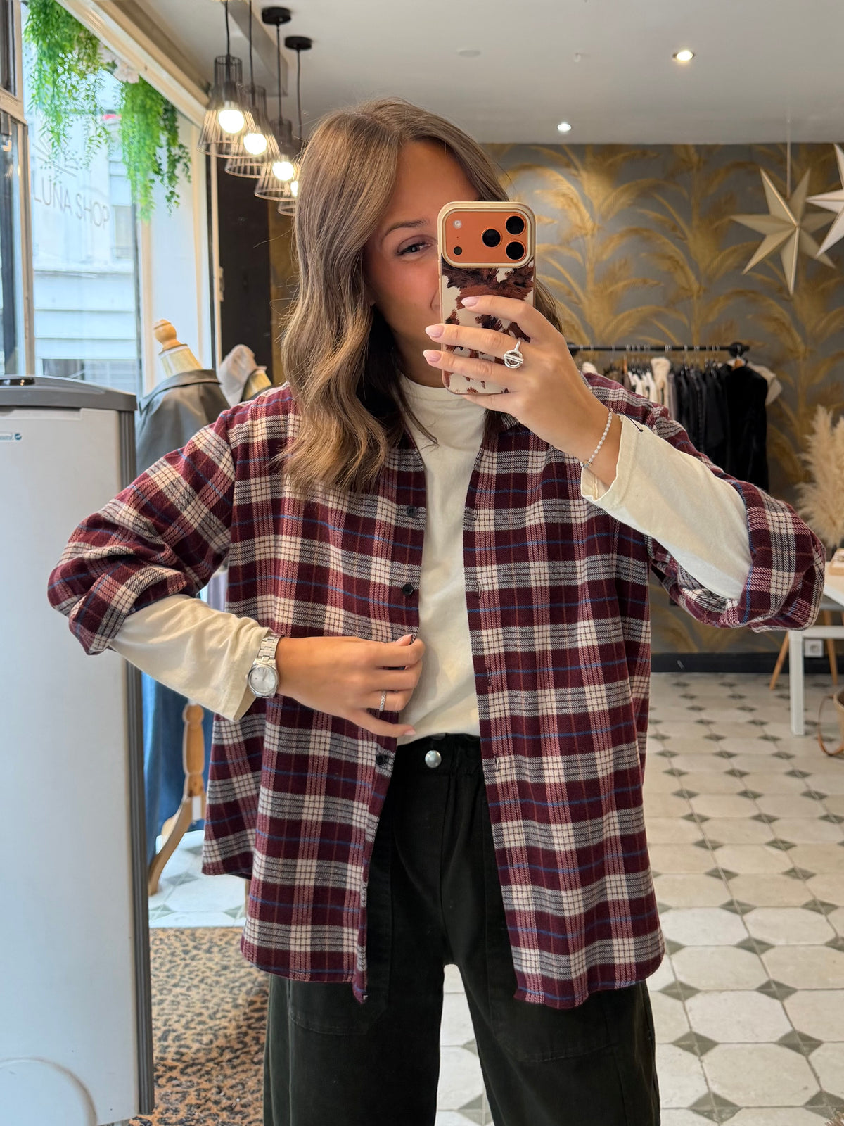 Chemise Hollis bordeaux - Johanna Paris