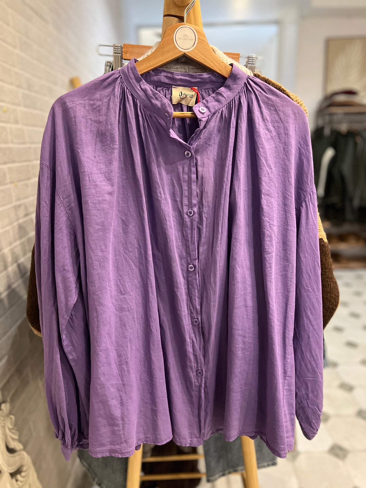 Chemise Clémentine violet - Johanna Paris