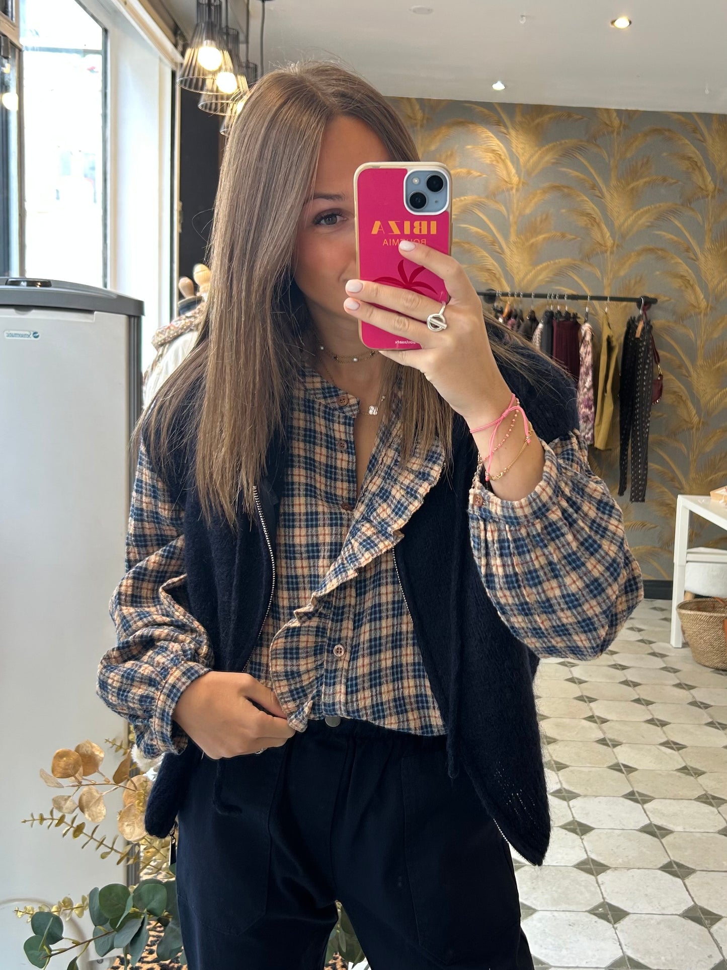 Pull sans manches Robin bleu marine - Johanna Paris